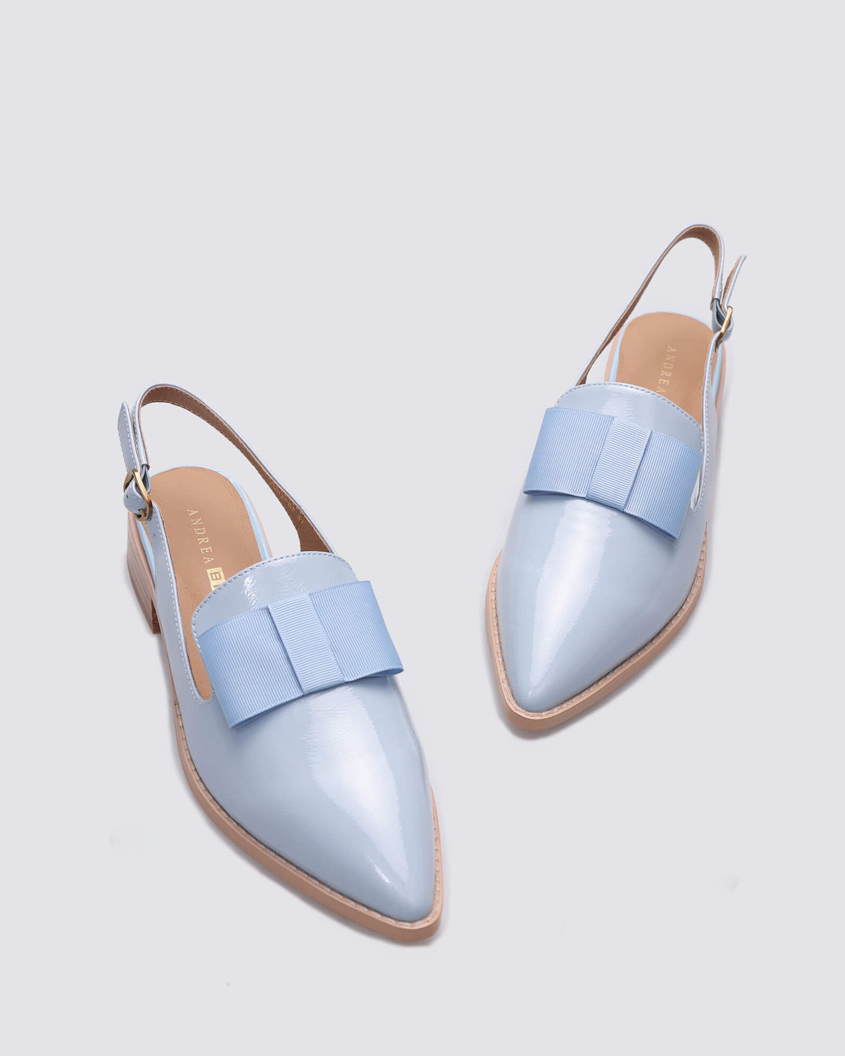 JUNIPER SLINGBACK FLATS SKY BLUE PATENT/BLUE