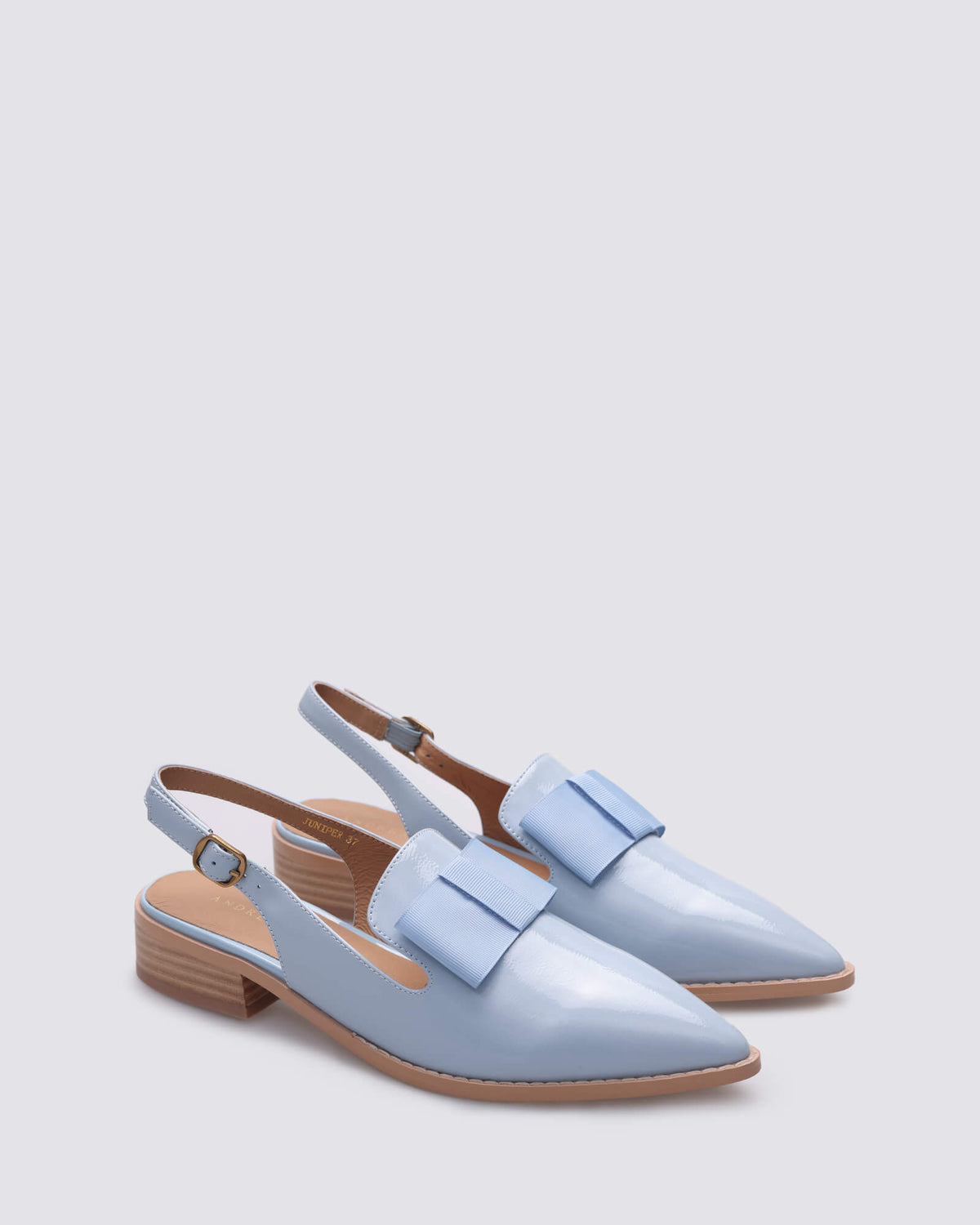JUNIPER SLINGBACK FLATS SKY BLUE PATENT/BLUE