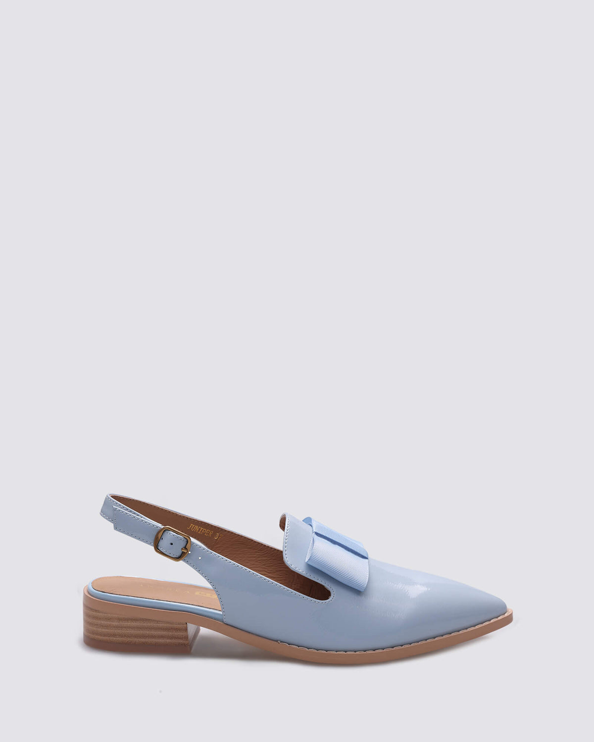 JUNIPER SLINGBACK FLATS SKY BLUE PATENT/BLUE