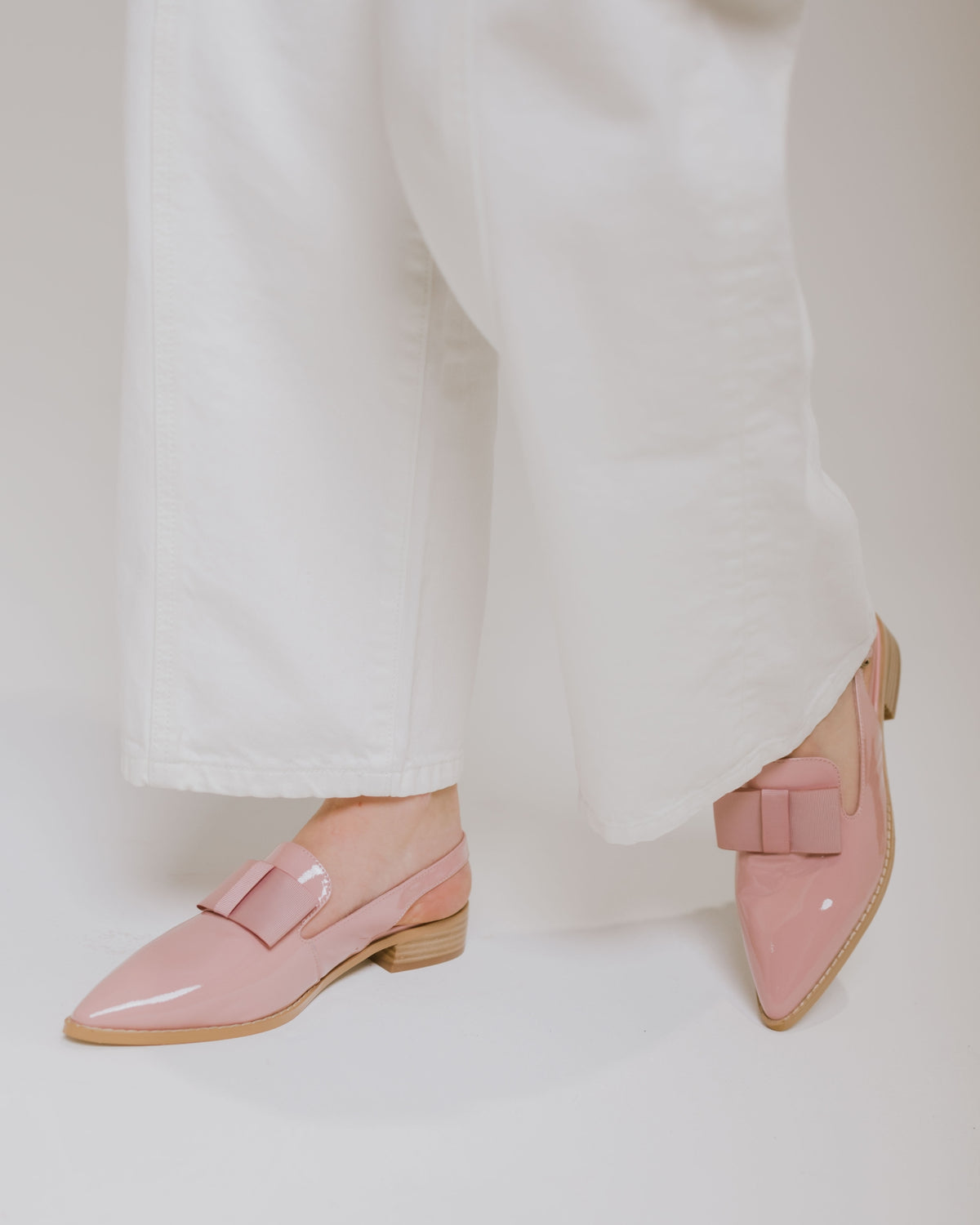 JUNIPER SLINGBACK FLATS PINK PATENT/PINK