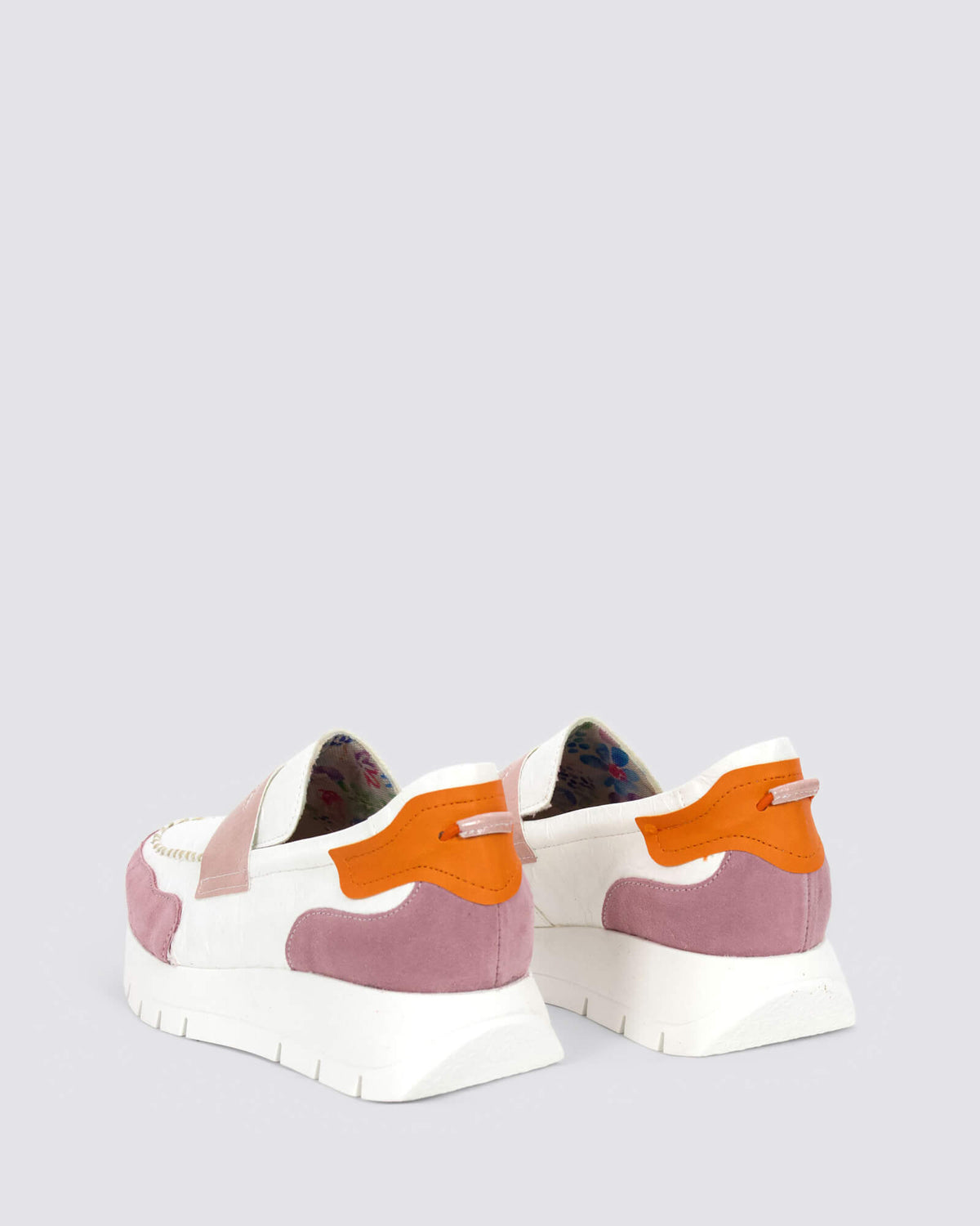 JS-2290 LOAFERS WHITE NUDE MULTI