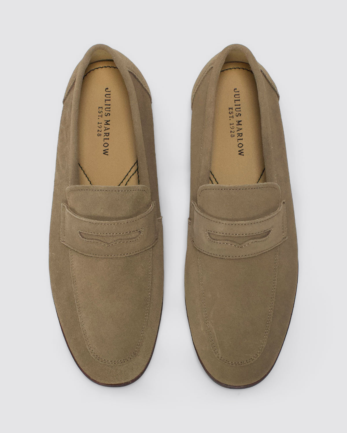 COUPE MENS LOAFERS MUSHROOM SUEDE