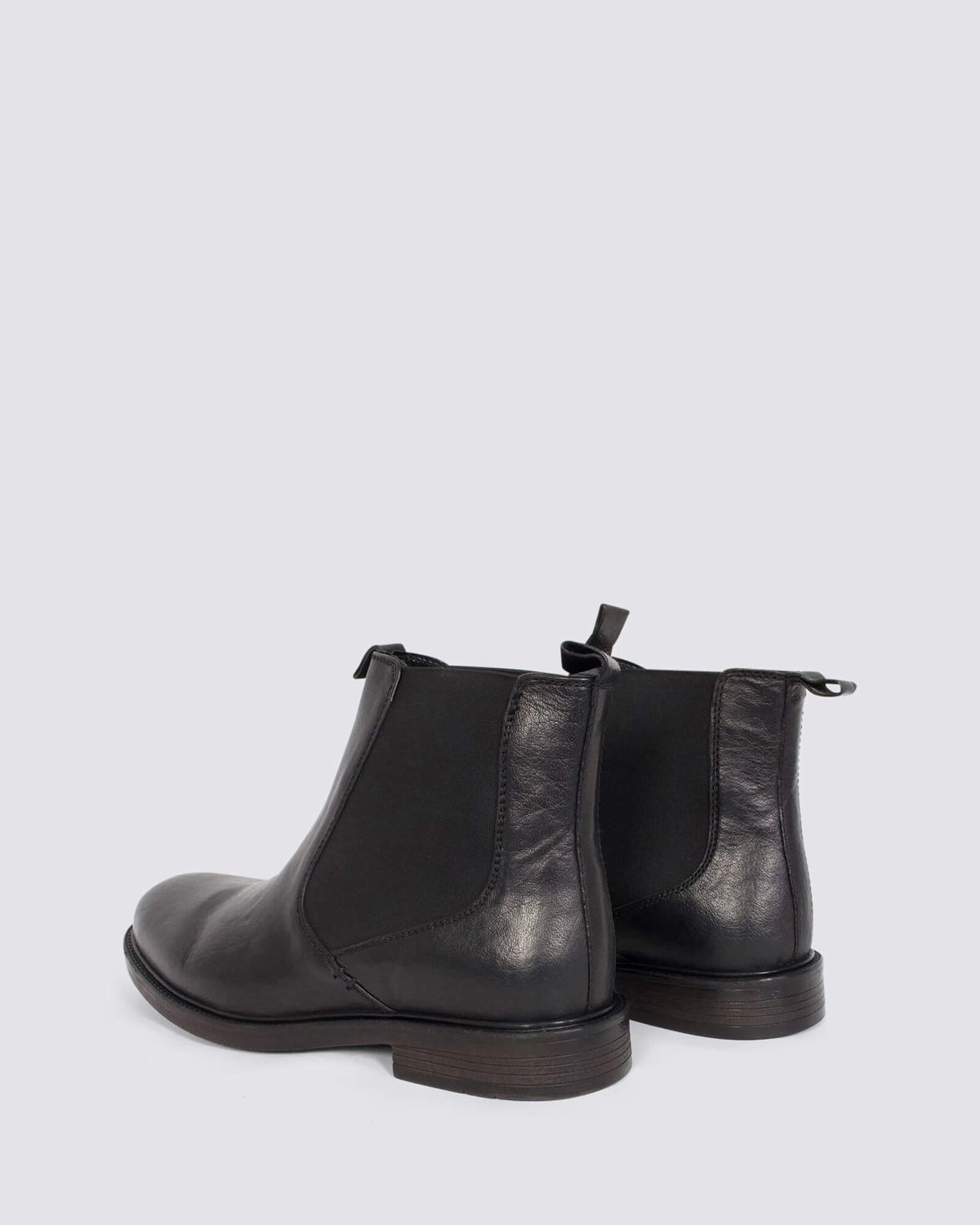 QUAKE MENS BOOTS BLACK LEATHER