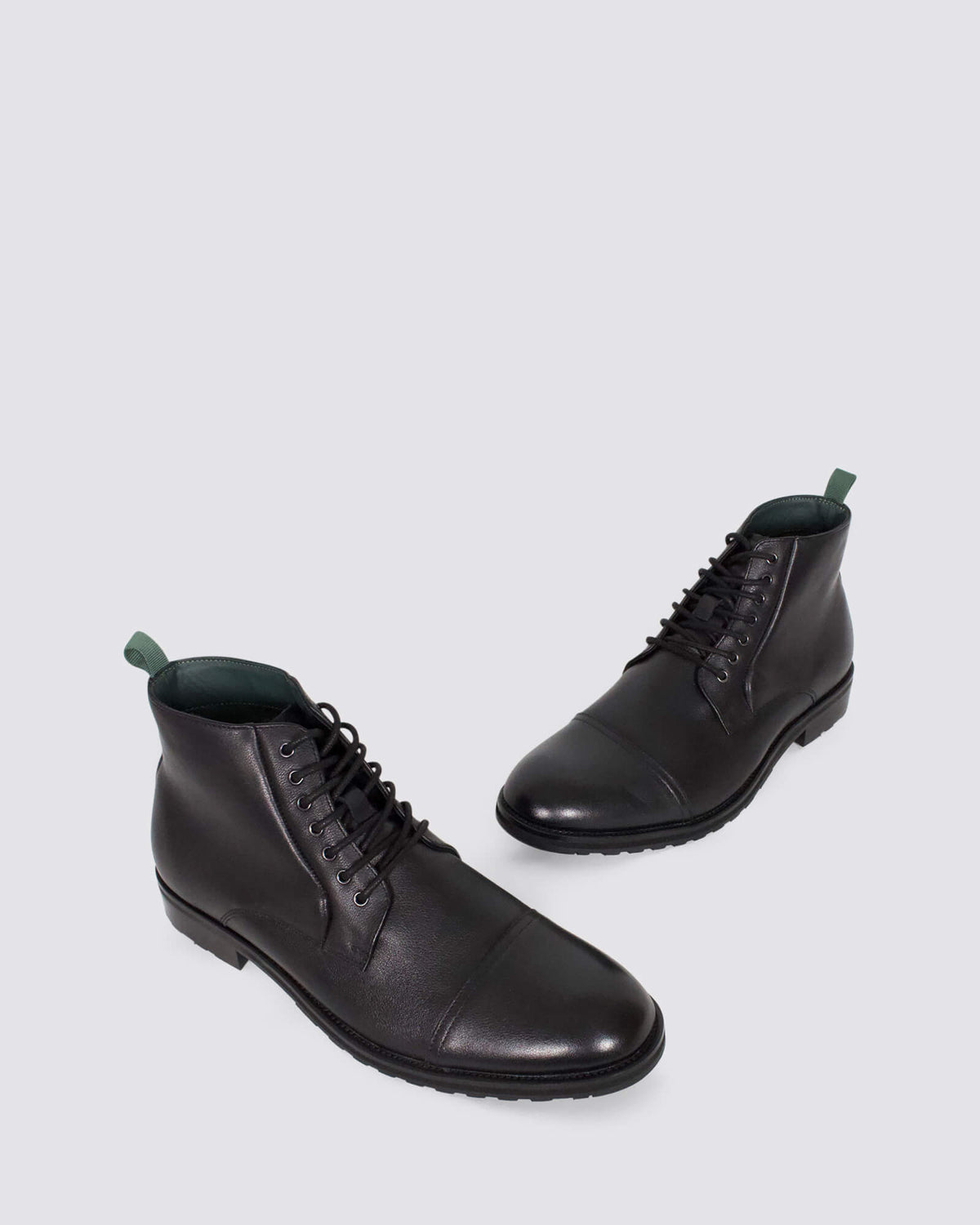 TAMPER MENS BOOTS BLACK LEATHER