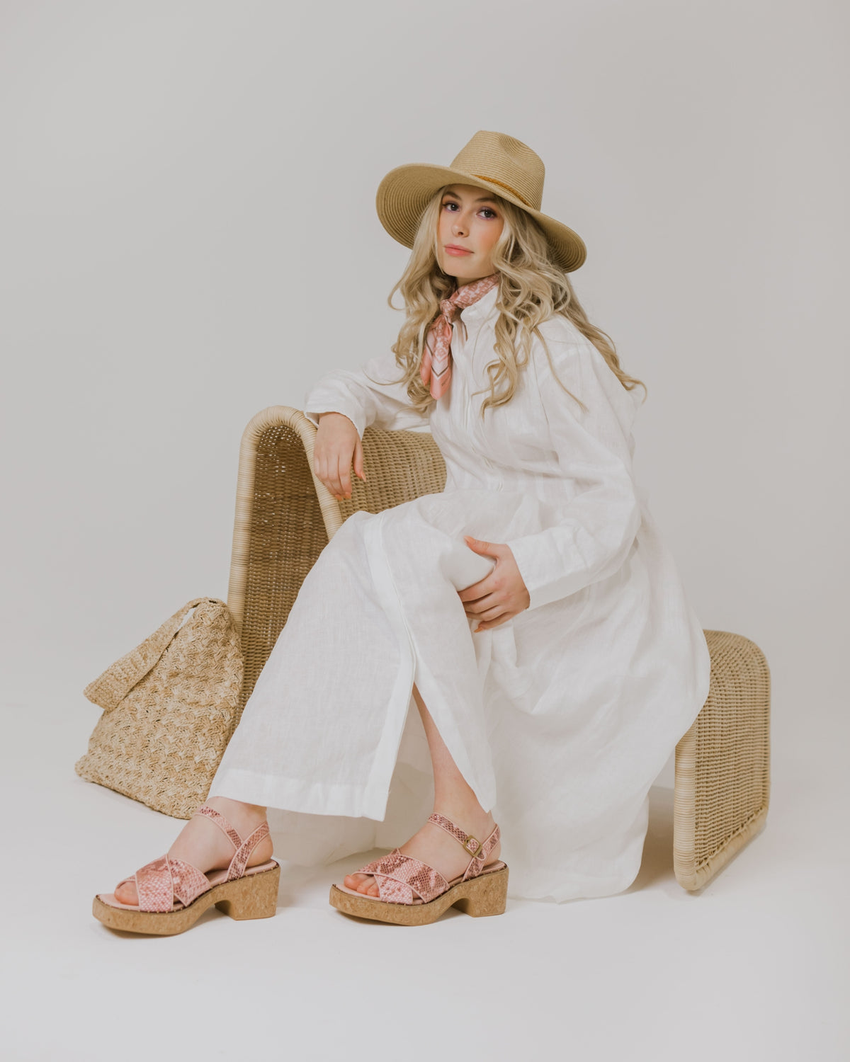 KATESTAR HEELS BLUSH SNAKE