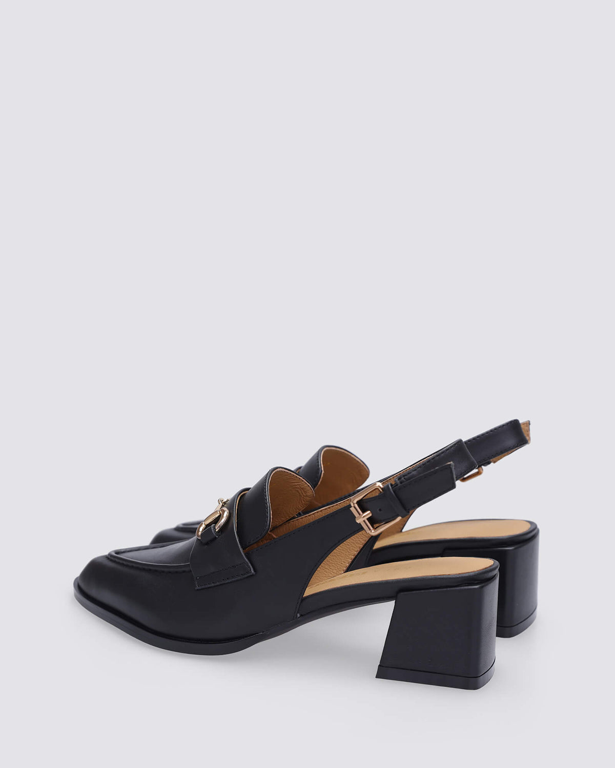 KATHRYN SLINGBACK HEELS BLACK