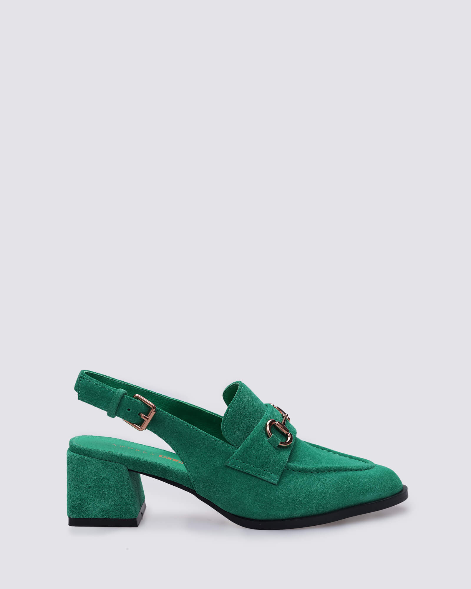KATHRYN SLINGBACK LOAFERS GREEN SUEDE