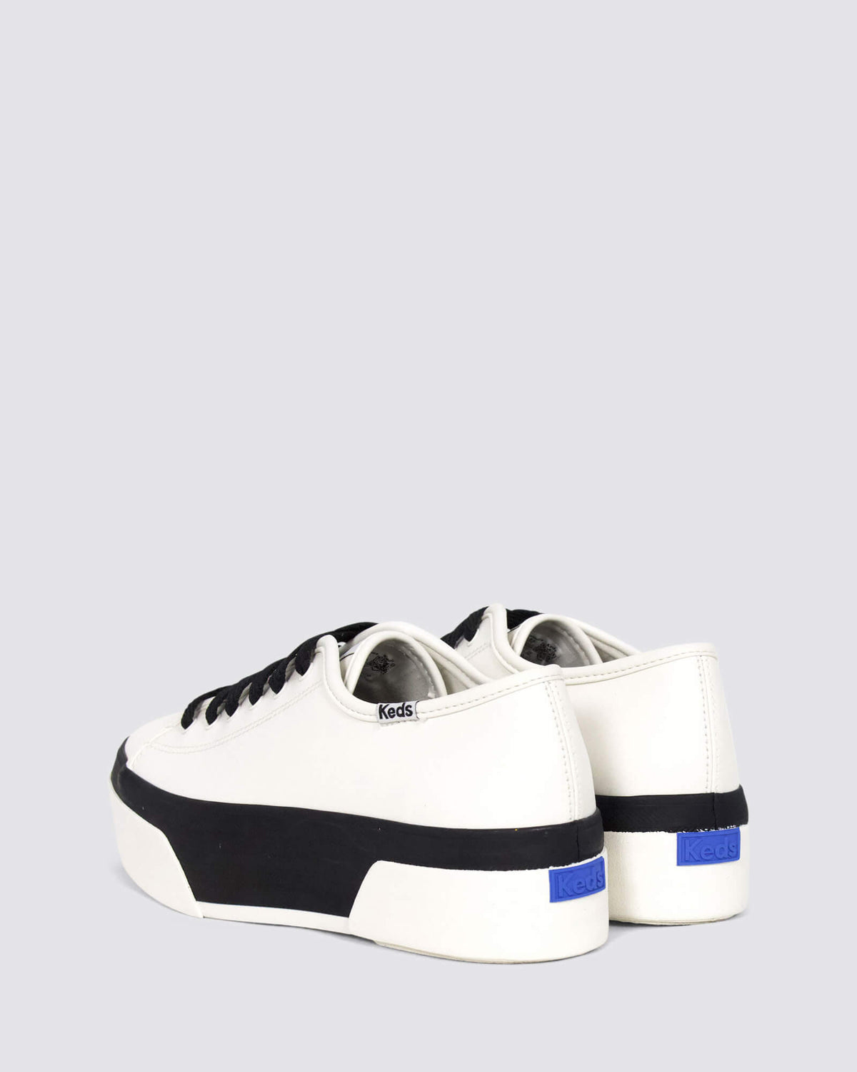 TRIPLE UP PLATFORM SNEAKERS WHITE/BLACK LEATHER