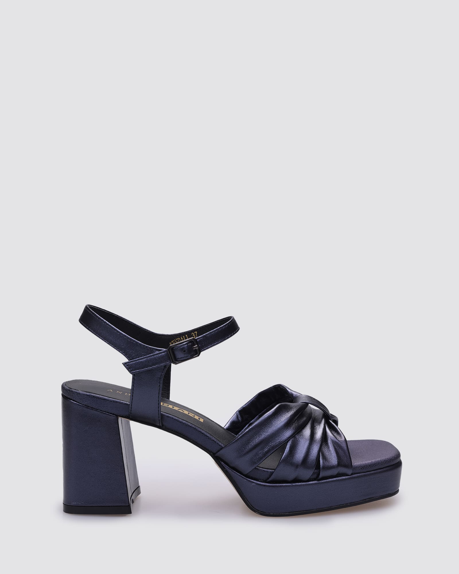 KENDALL HEELS NAVY METALLIC