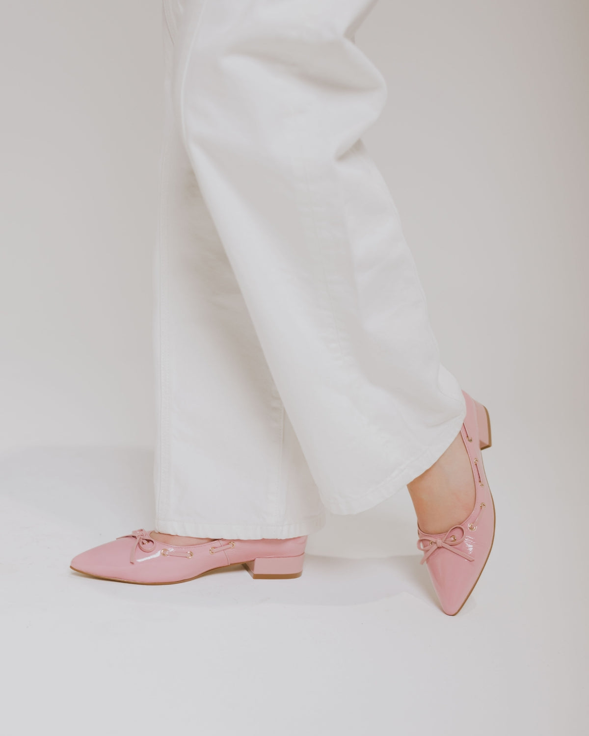KEY FLATS PINK PATENT