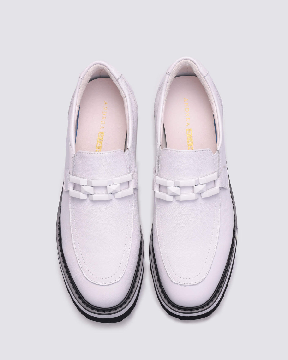 KIMBER PLATFORM LOAFERS WHITE