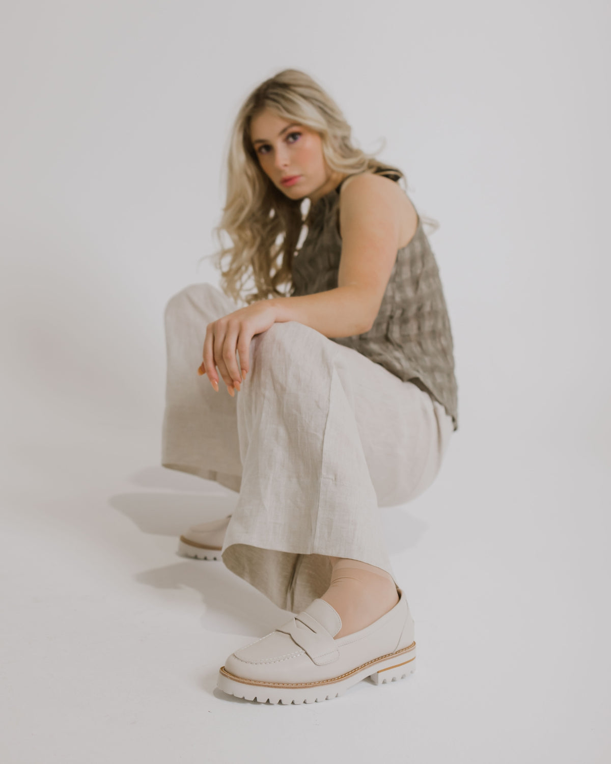 KINDA LOAFERS DOVE LEATHER