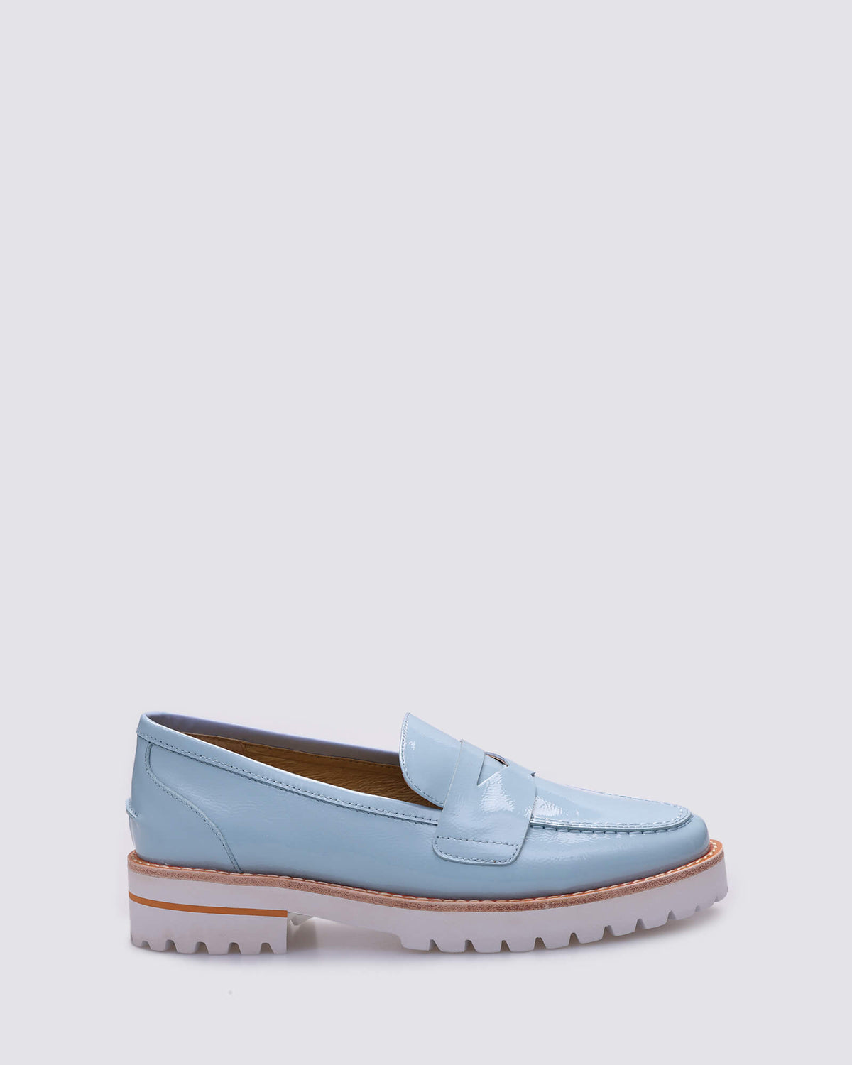 KINDA LOAFERS SKY BLUE PATENT