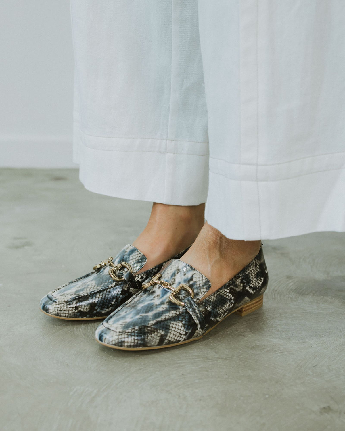 KINKAID LOAFERS BLUE PYTHON