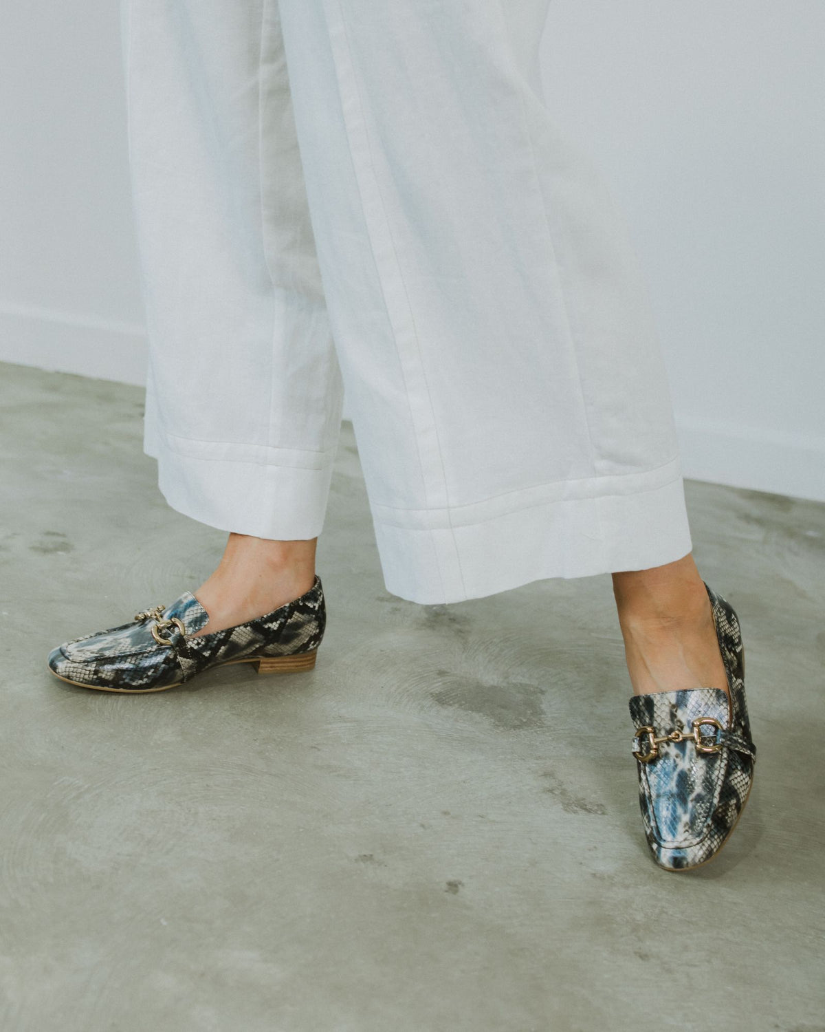 KINKAID LOAFERS BLUE PYTHON