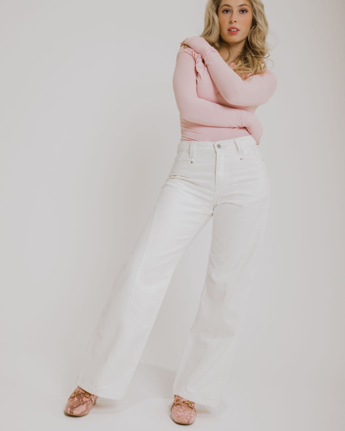 KINKAID LOAFERS BLUSH SNAKE