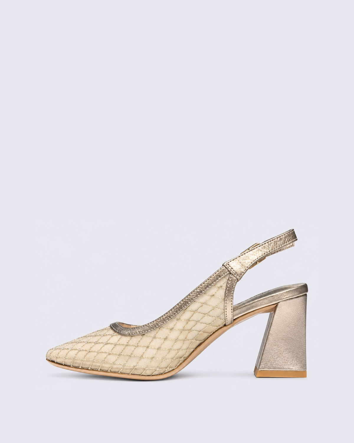 KIPPS SLINGBACK HEELS CHAMPAGNE