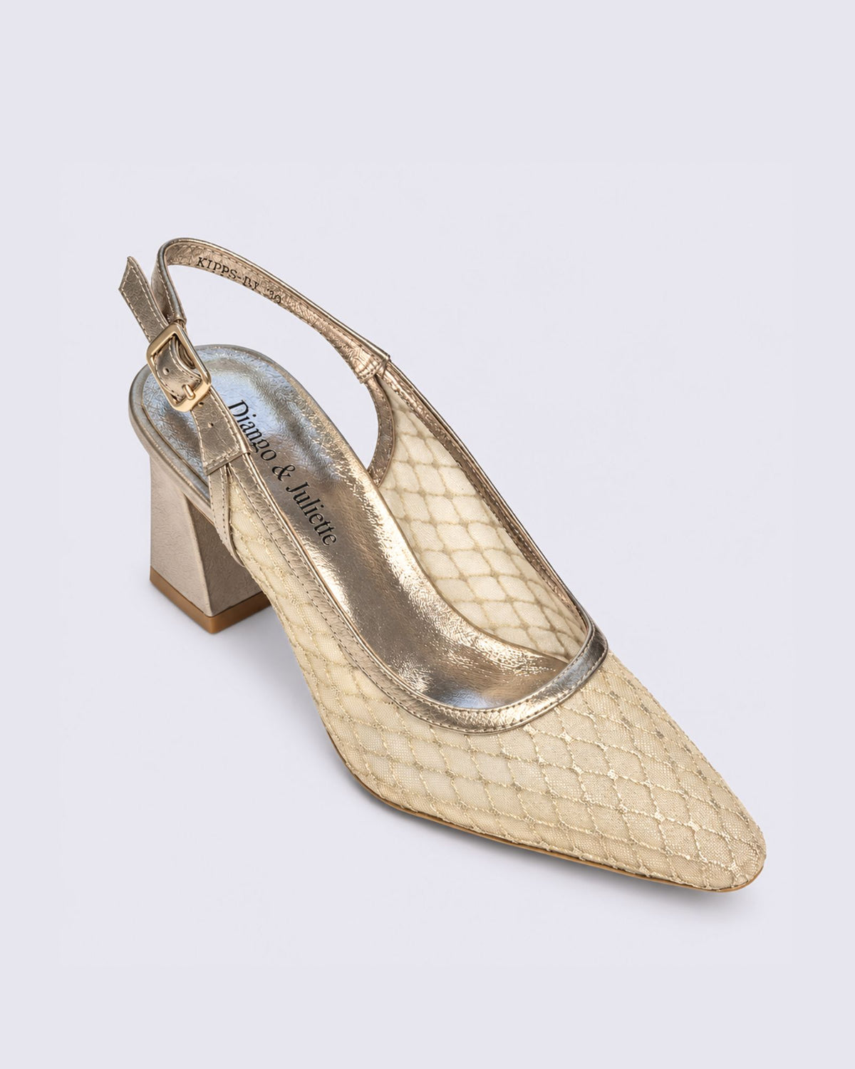 KIPPS SLINGBACK HEELS CHAMPAGNE