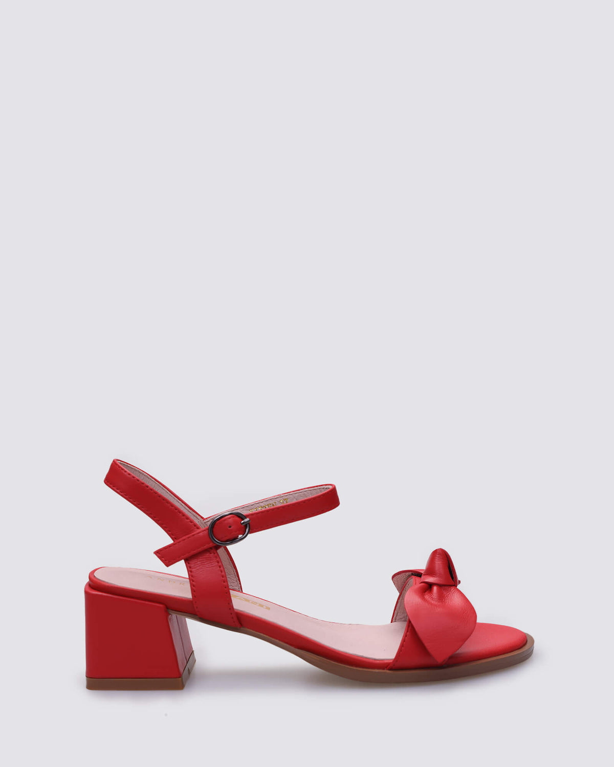 KITTEN BLOCK HEELS RED ROUGE