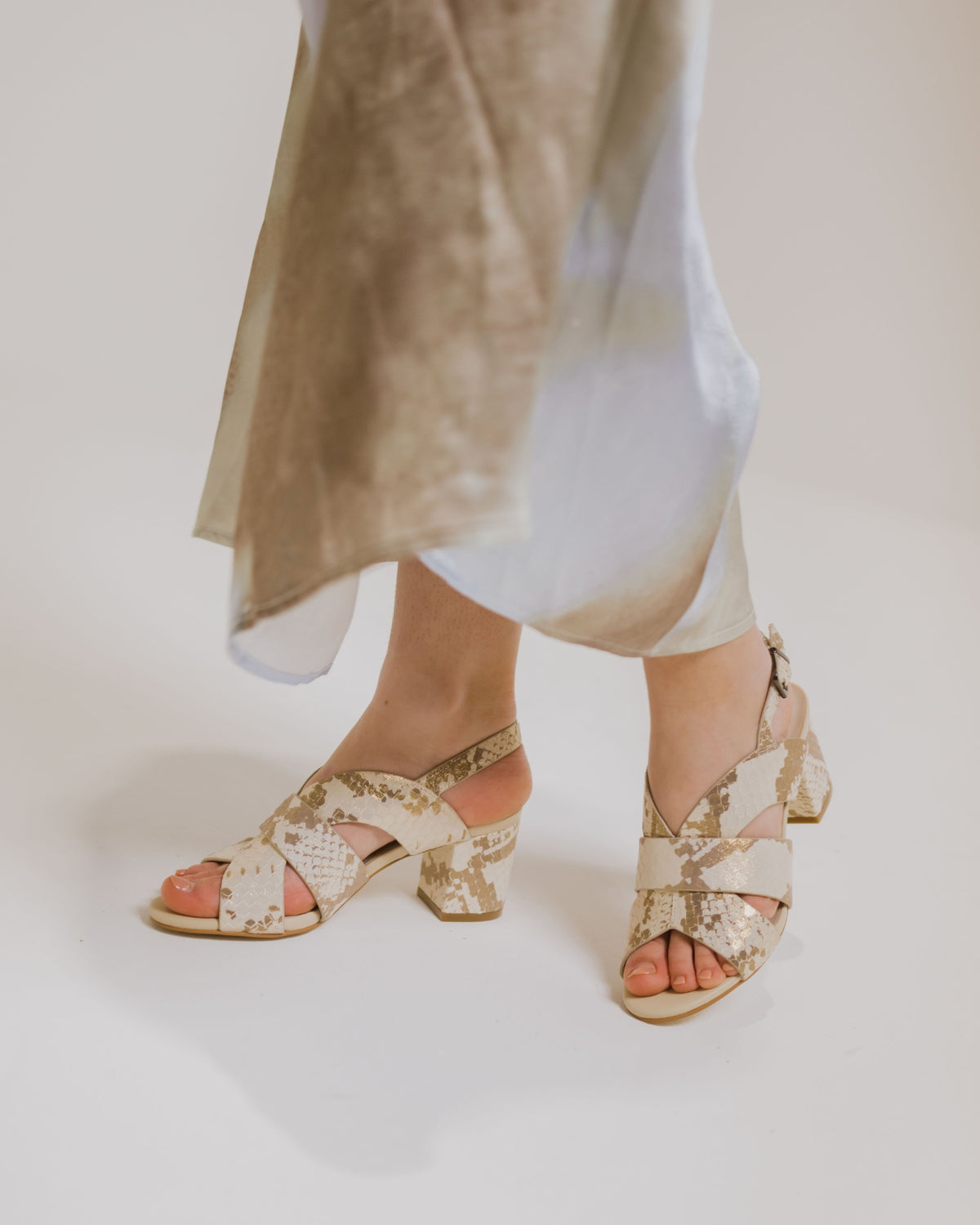 KODA HEELS PLATINO SNAKE