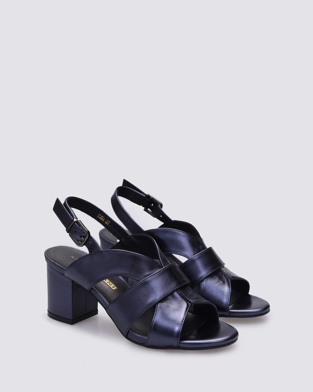 KODA HEELS NAVY METALLIC