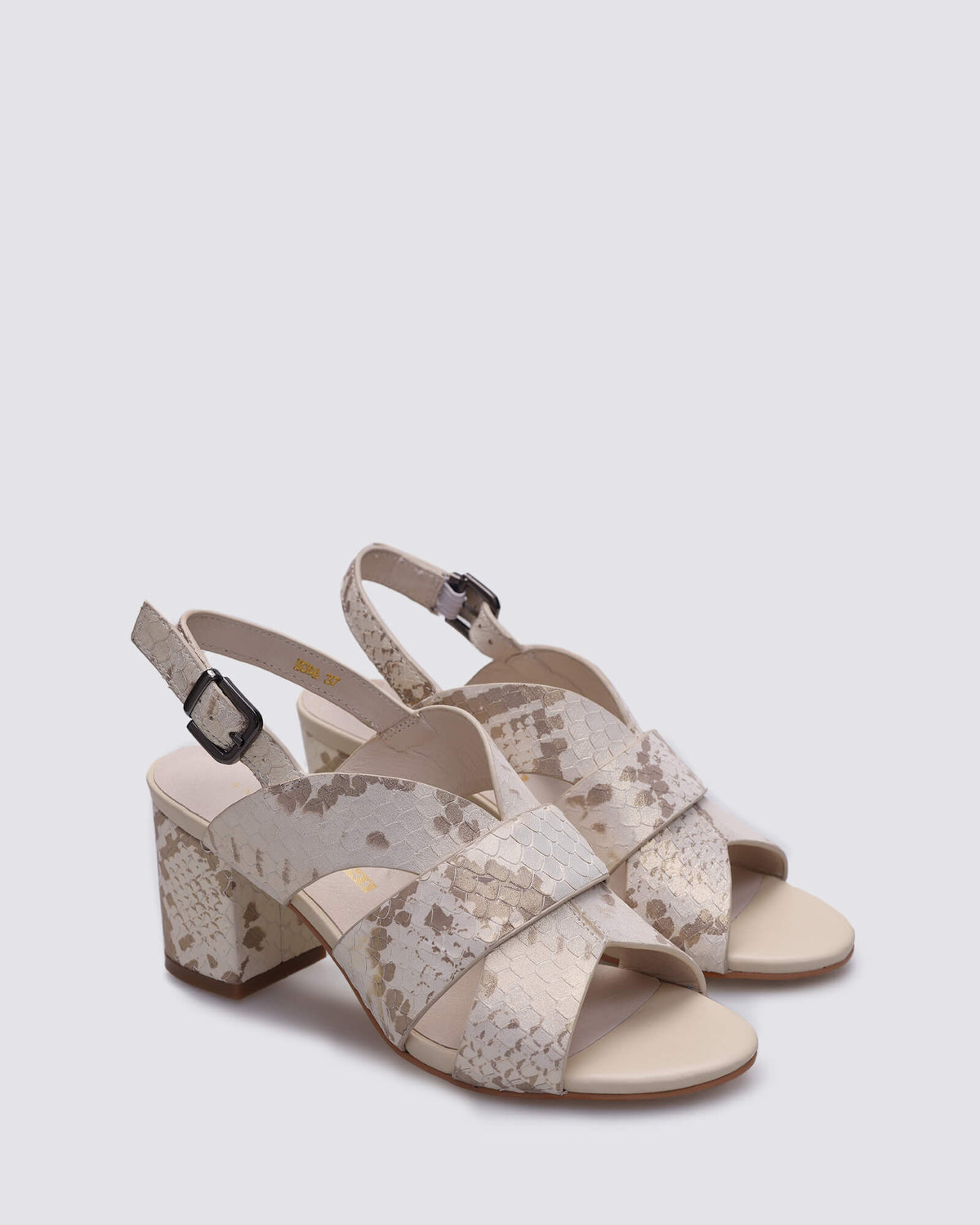 KODA HEELS PLATINO SNAKE