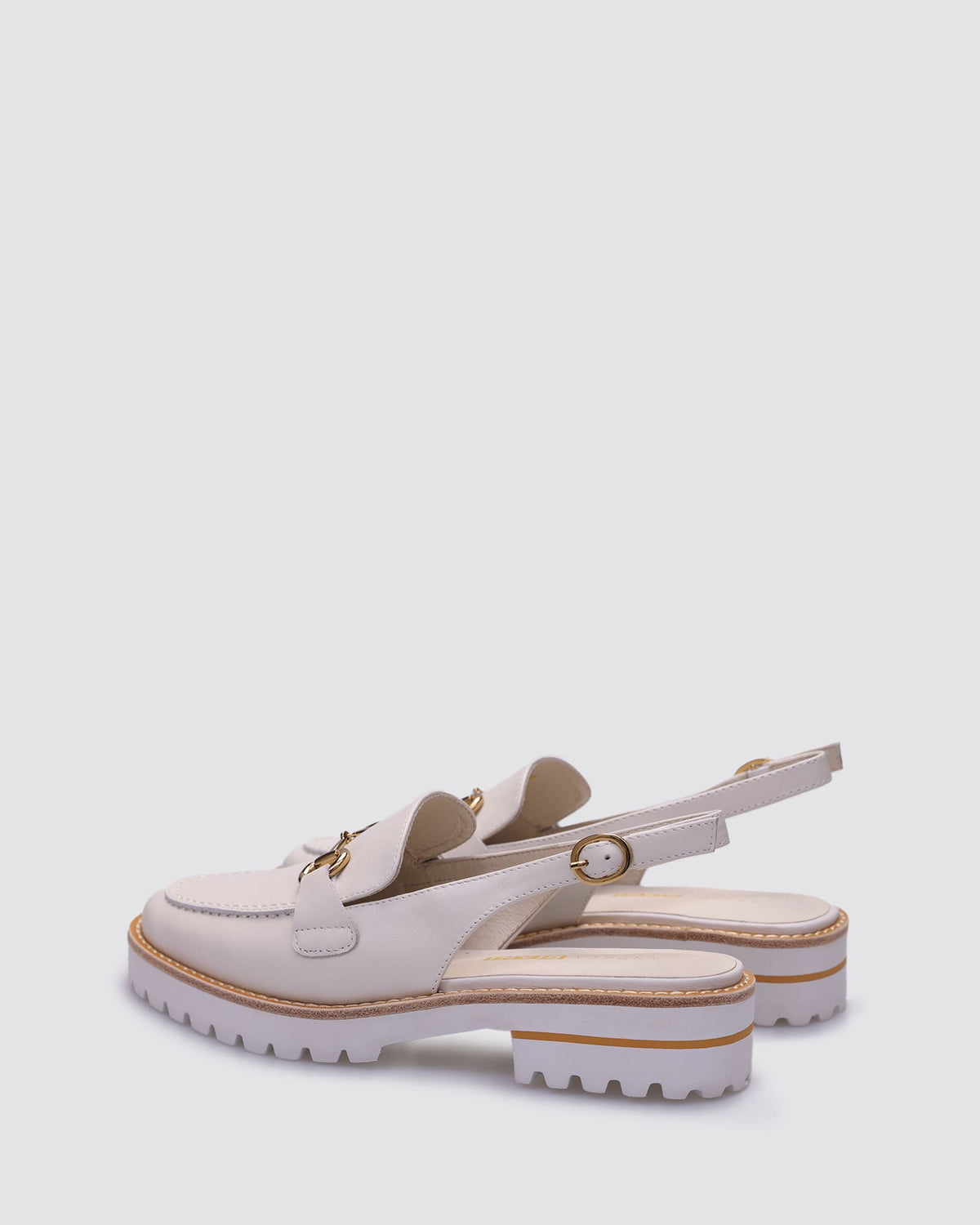 KOLA SLINGBACK FLATS CREAM WHITE