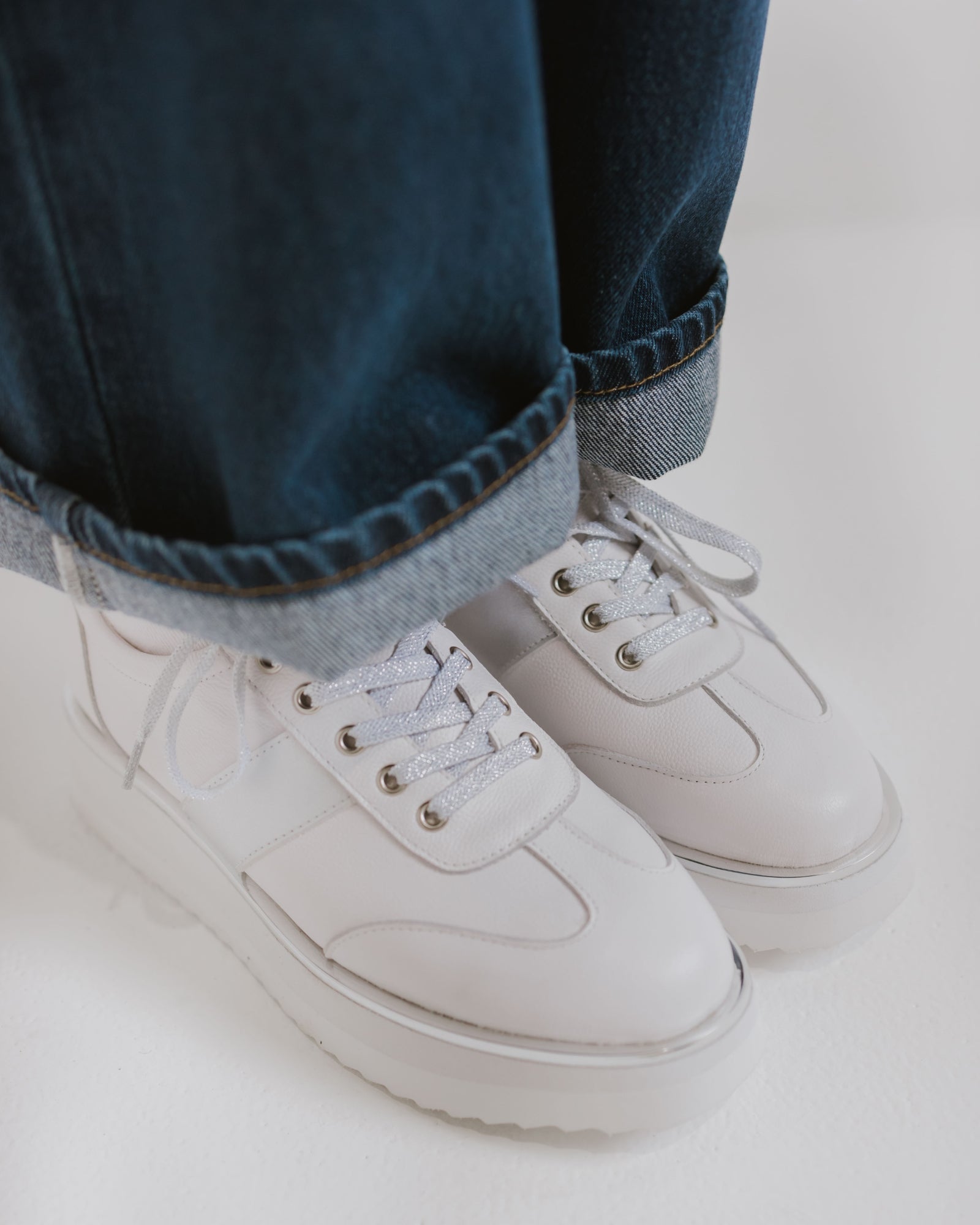 KORI SNEAKERS WHITE/SILVER