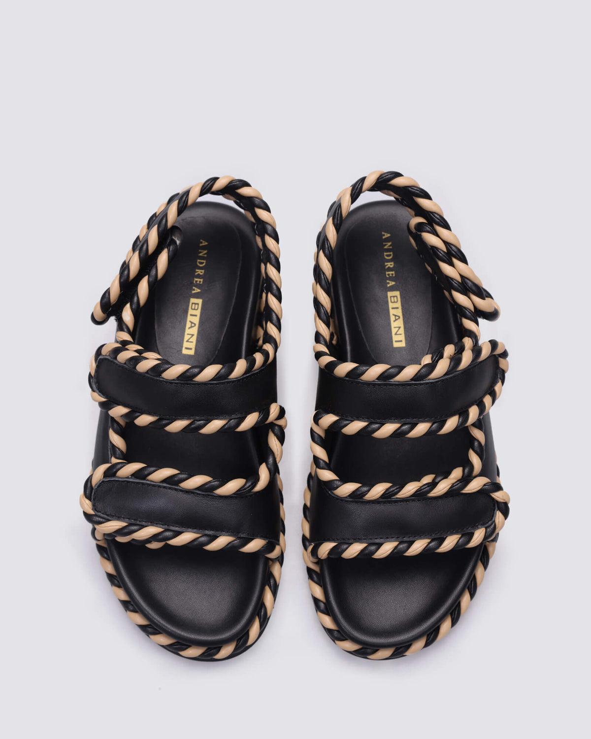 KRIS SANDALS BLACK NATURAL