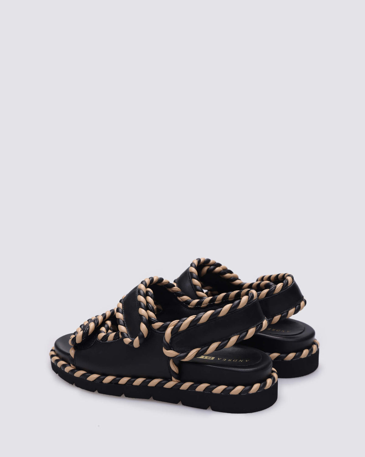 KRIS SANDALS BLACK NATURAL