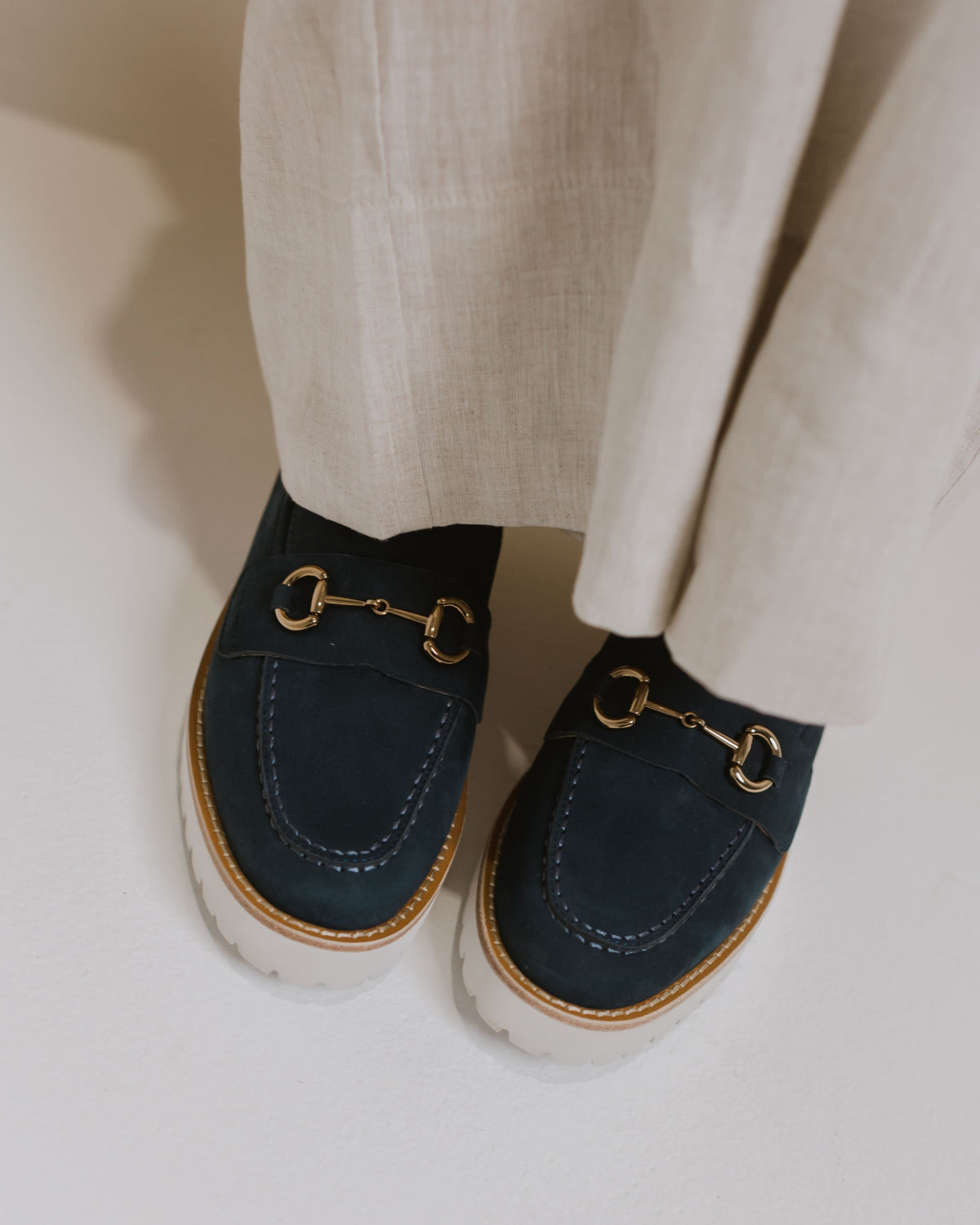 KRYSTAL LOAFERS NAVY SUEDE