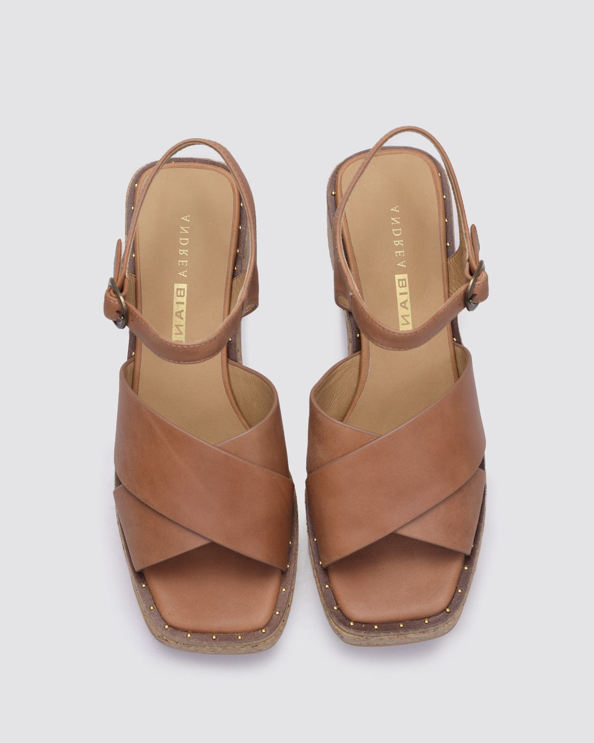 KWEEN HEELS TAN LEATHER