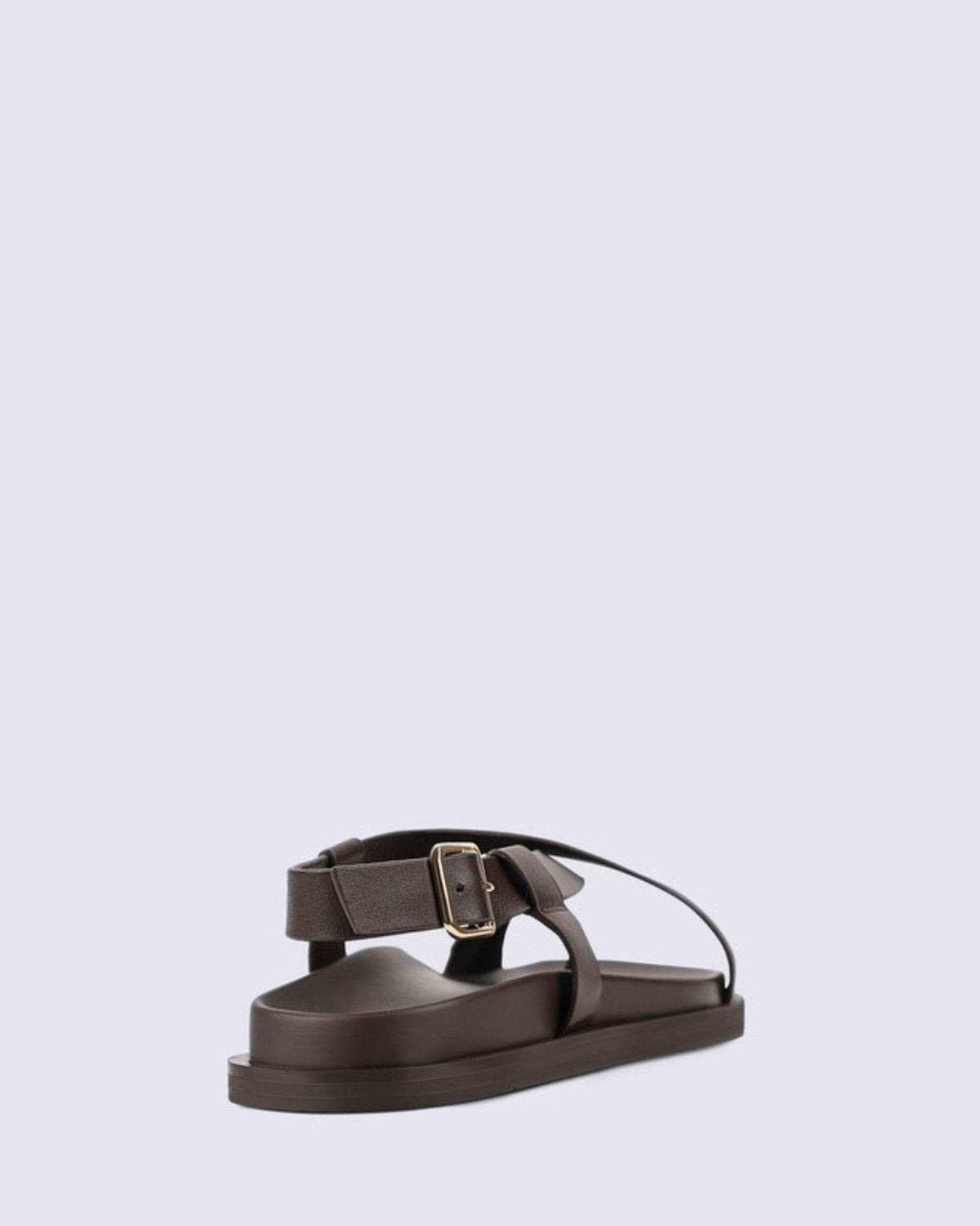 LAIA FLATFORM SANDALS CHOCOLATE BROWN