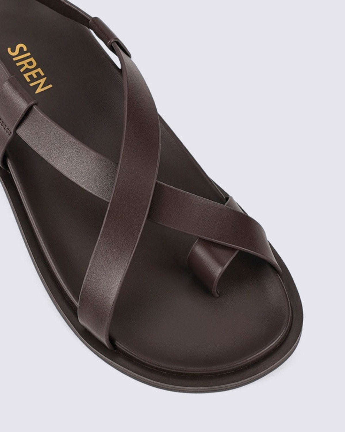 LAIA FLATFORM SANDALS CHOCOLATE BROWN