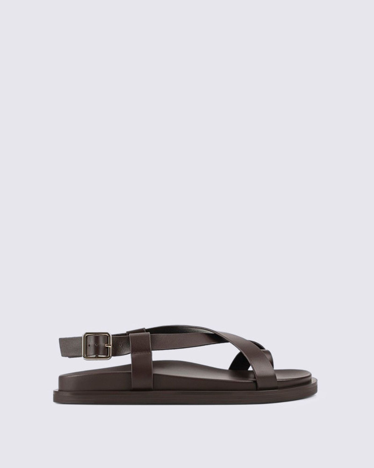 LAIA FLATFORM SANDALS CHOCOLATE BROWN