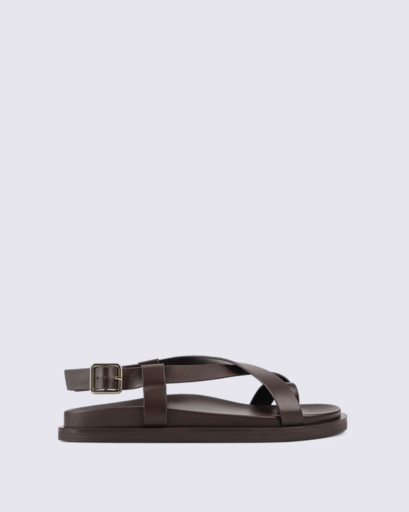 LAIA FLATFORM SANDALS CHOCOLATE BROWN