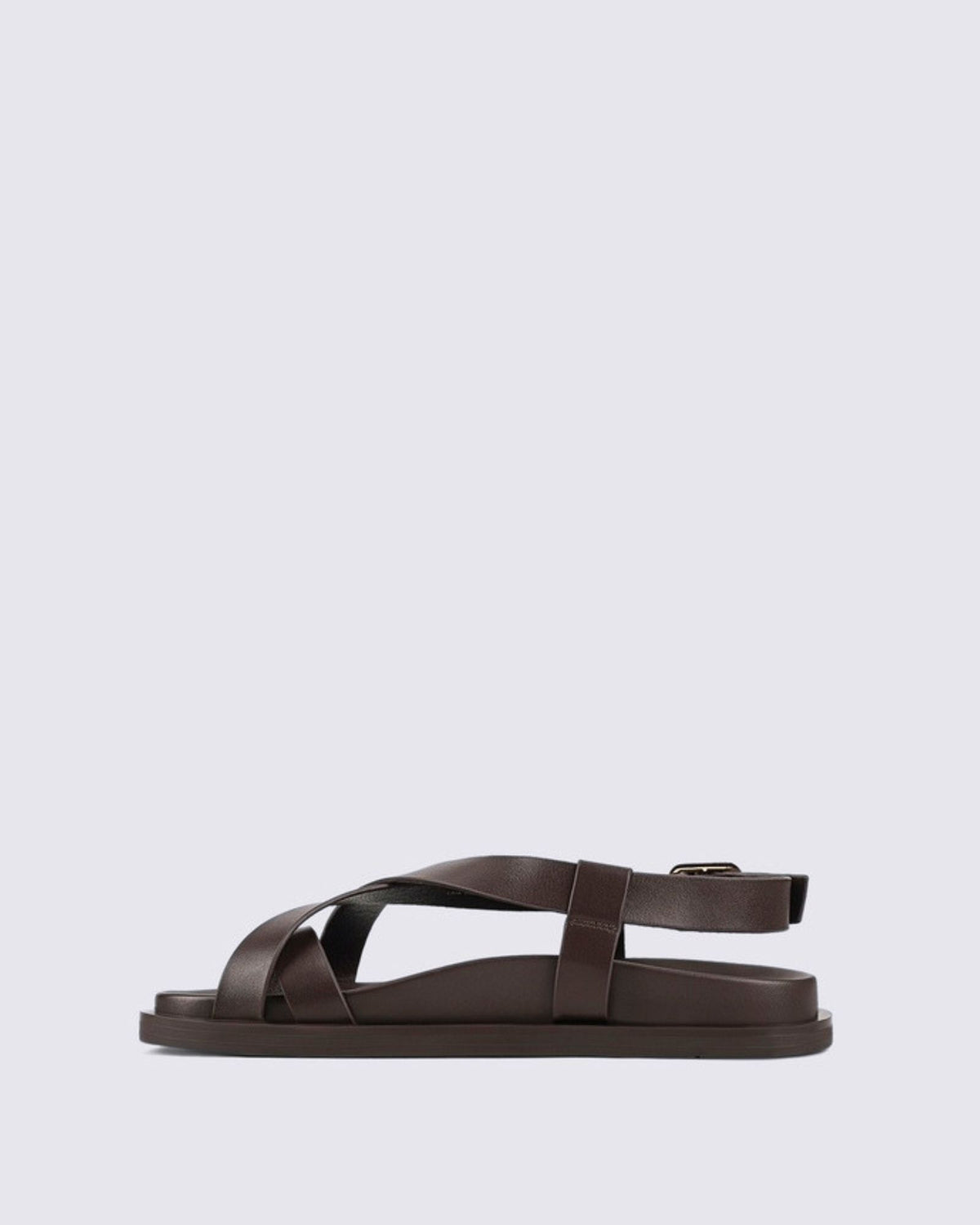 LAIA FLATFORM SANDALS CHOCOLATE BROWN