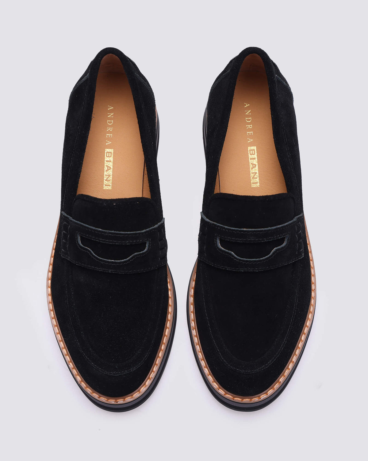 LAURENT WEDGE LOAFERS BLACK SUEDE