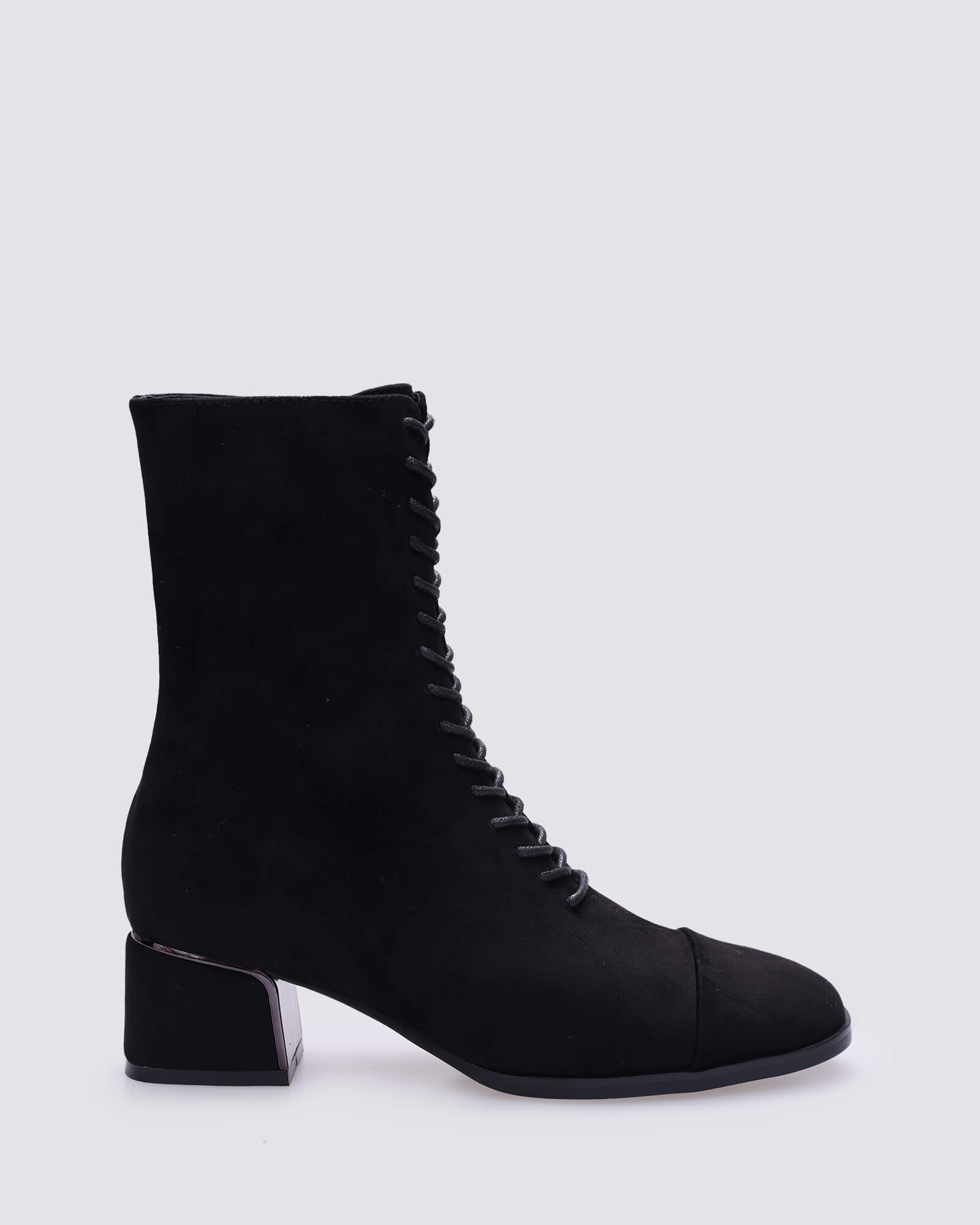 LAVERNE ANKLE BOOTS BLACK MICROFIBRE