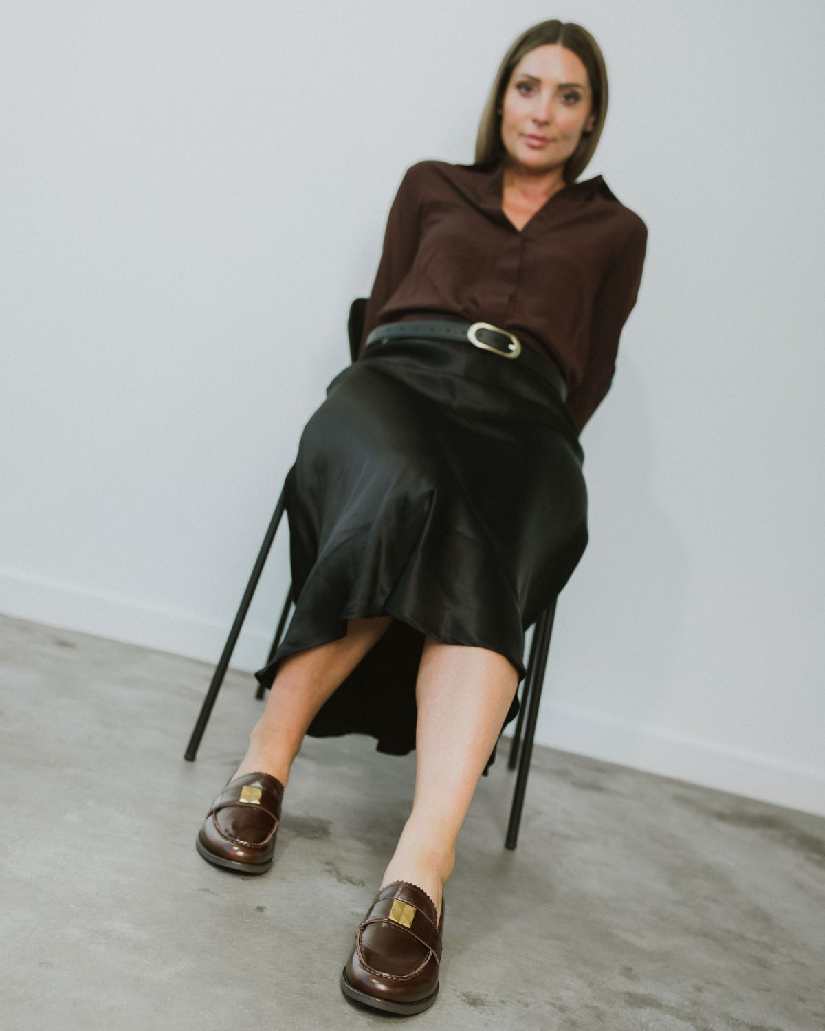 LETTY LOAFERS CHOCOLATE LEATHER