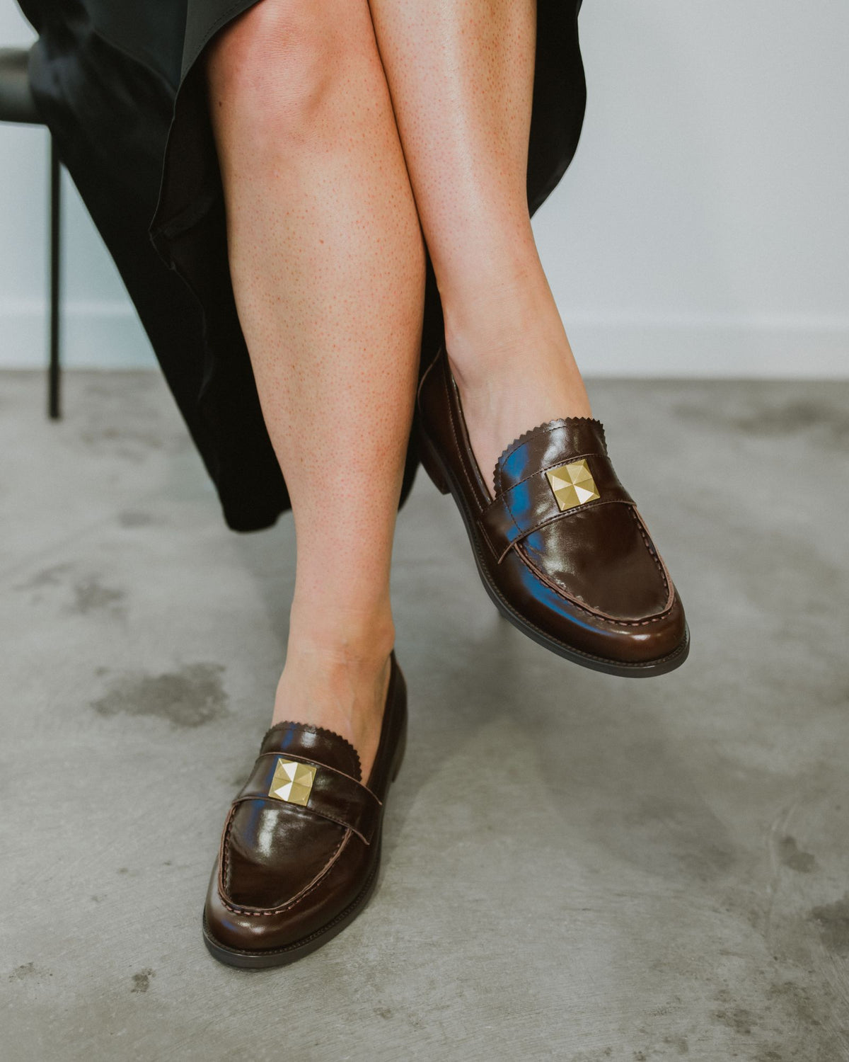 LETTY LOAFERS CHOCOLATE LEATHER