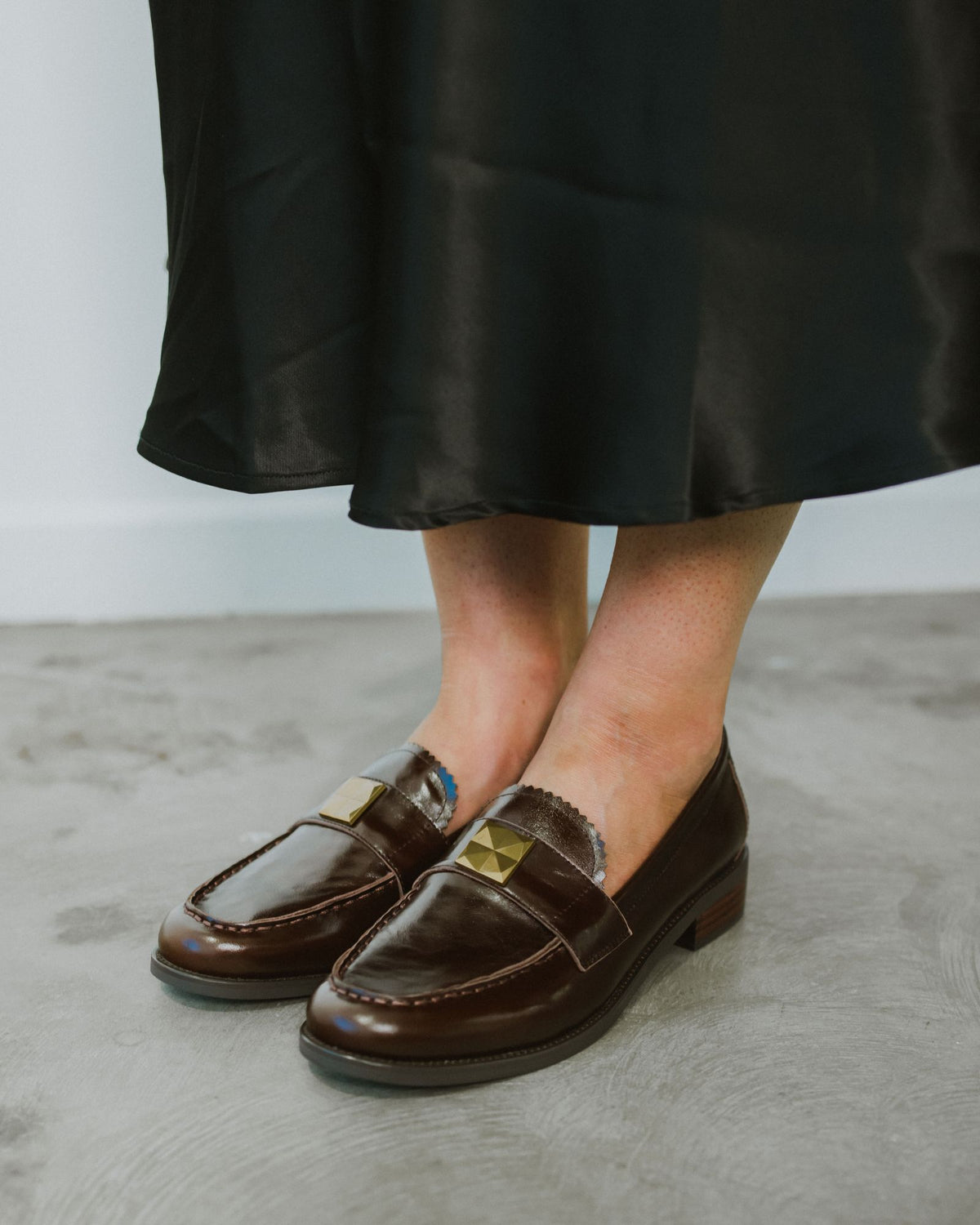 LETTY LOAFERS CHOCOLATE LEATHER