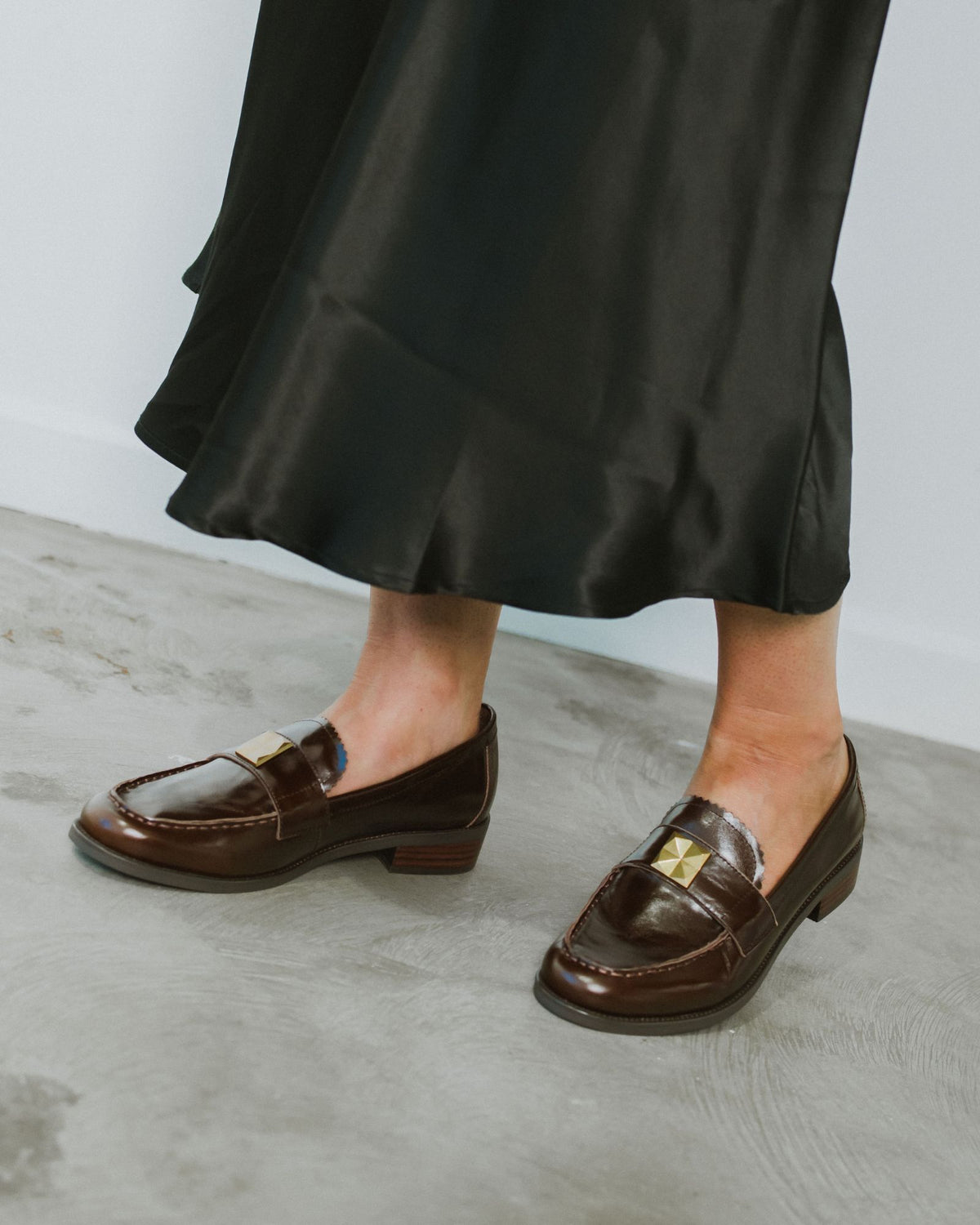 LETTY LOAFERS CHOCOLATE LEATHER