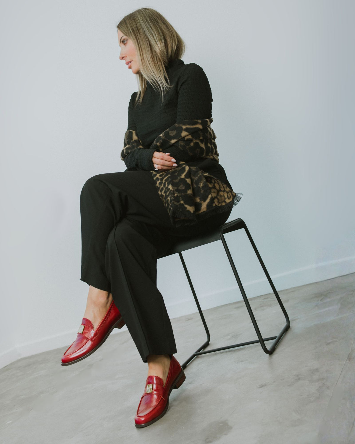 LETTY LOAFERS RED LEATHER
