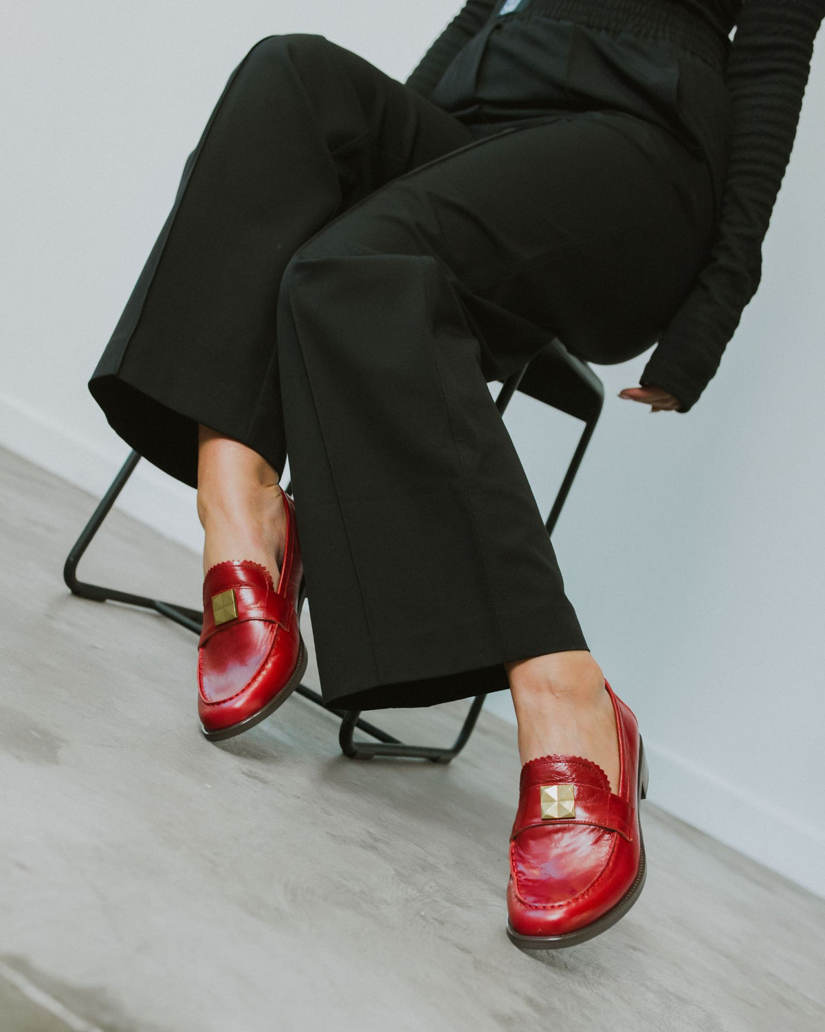 LETTY LOAFERS RED LEATHER
