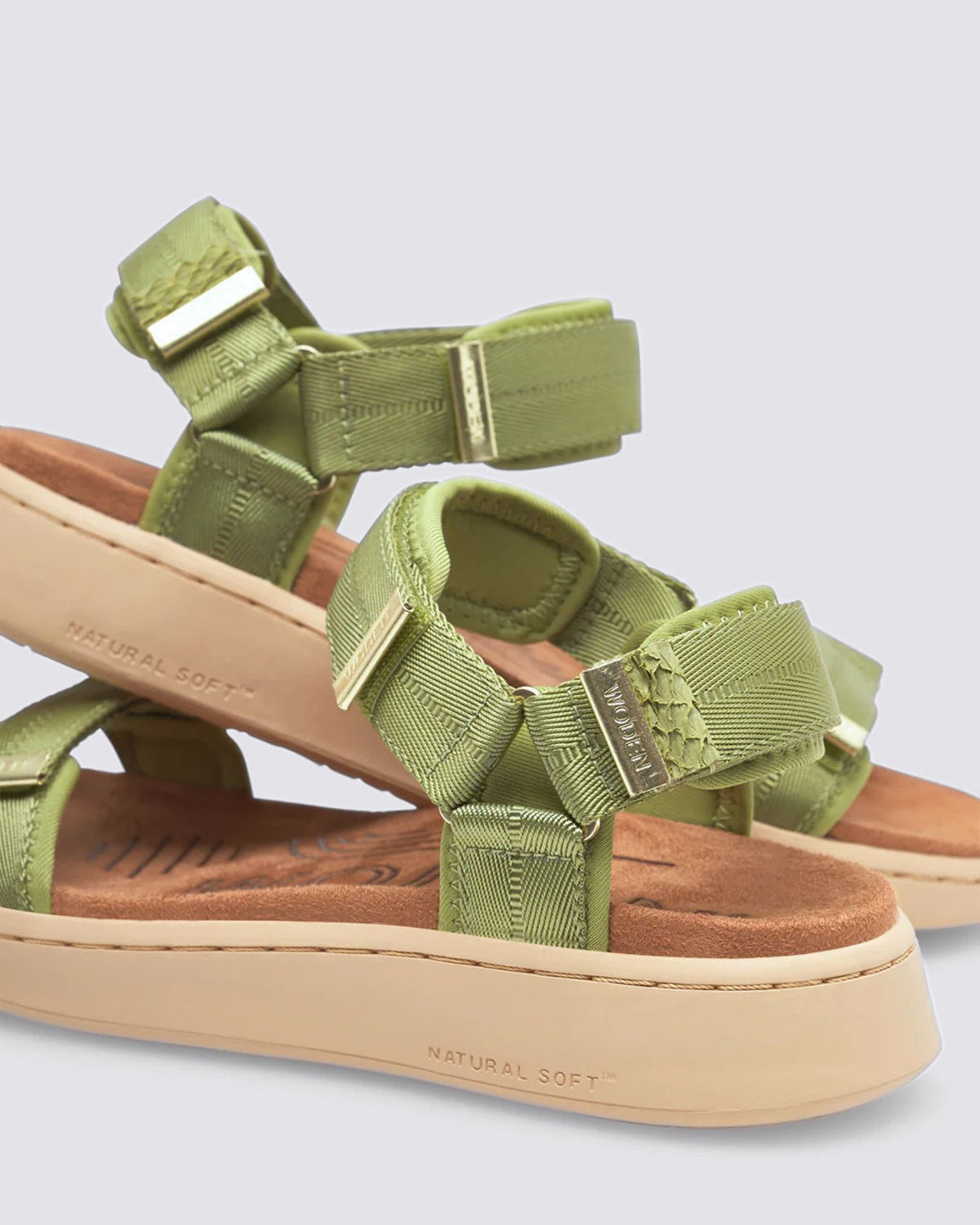 LINE SANDALS BAMBUS GREEN