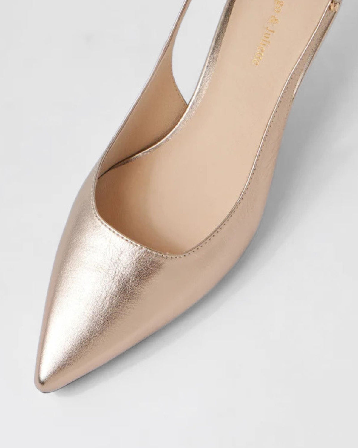 LINLY SLINGBACK HEELS PLATINO