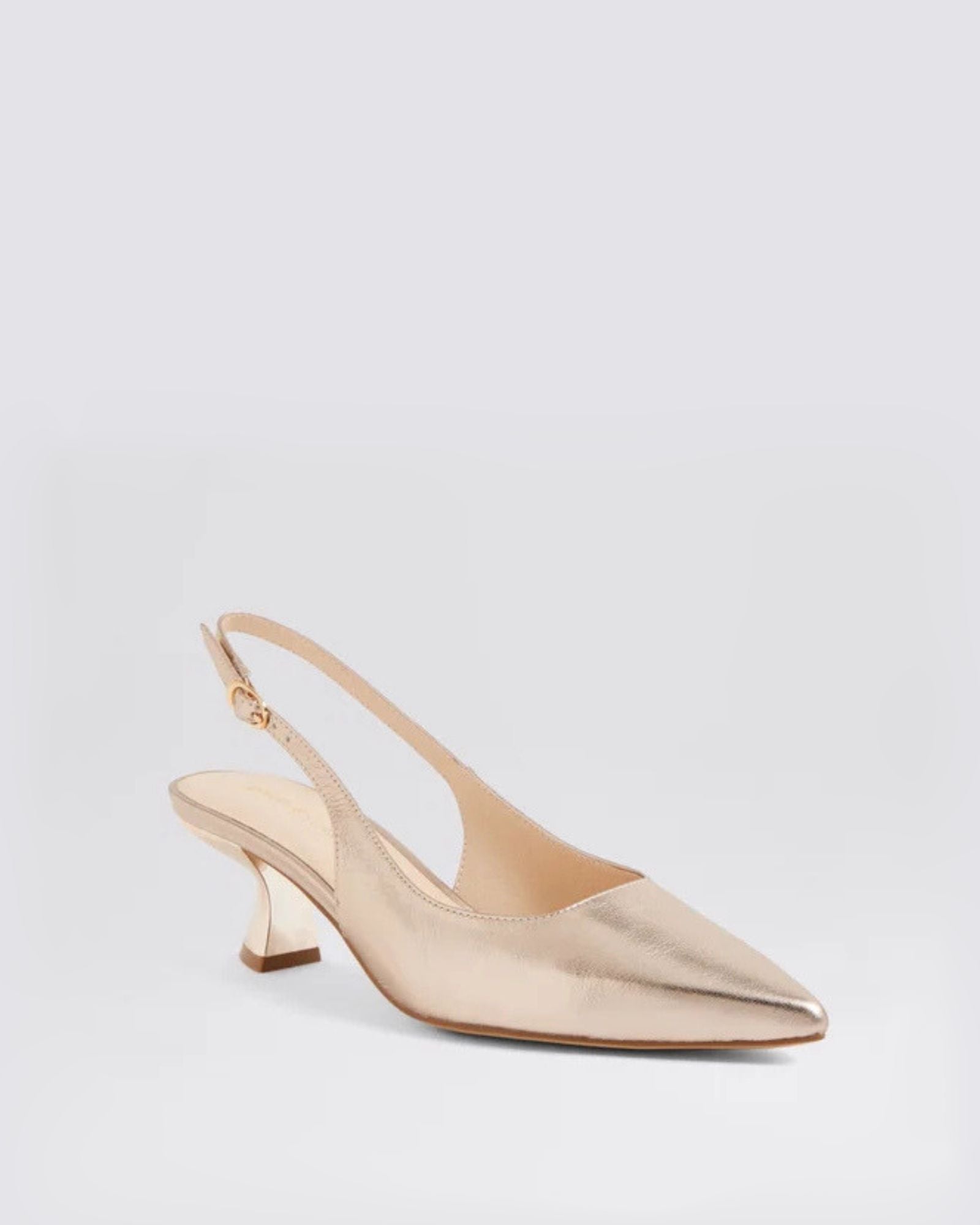 LINLY SLINGBACK HEELS PLATINO