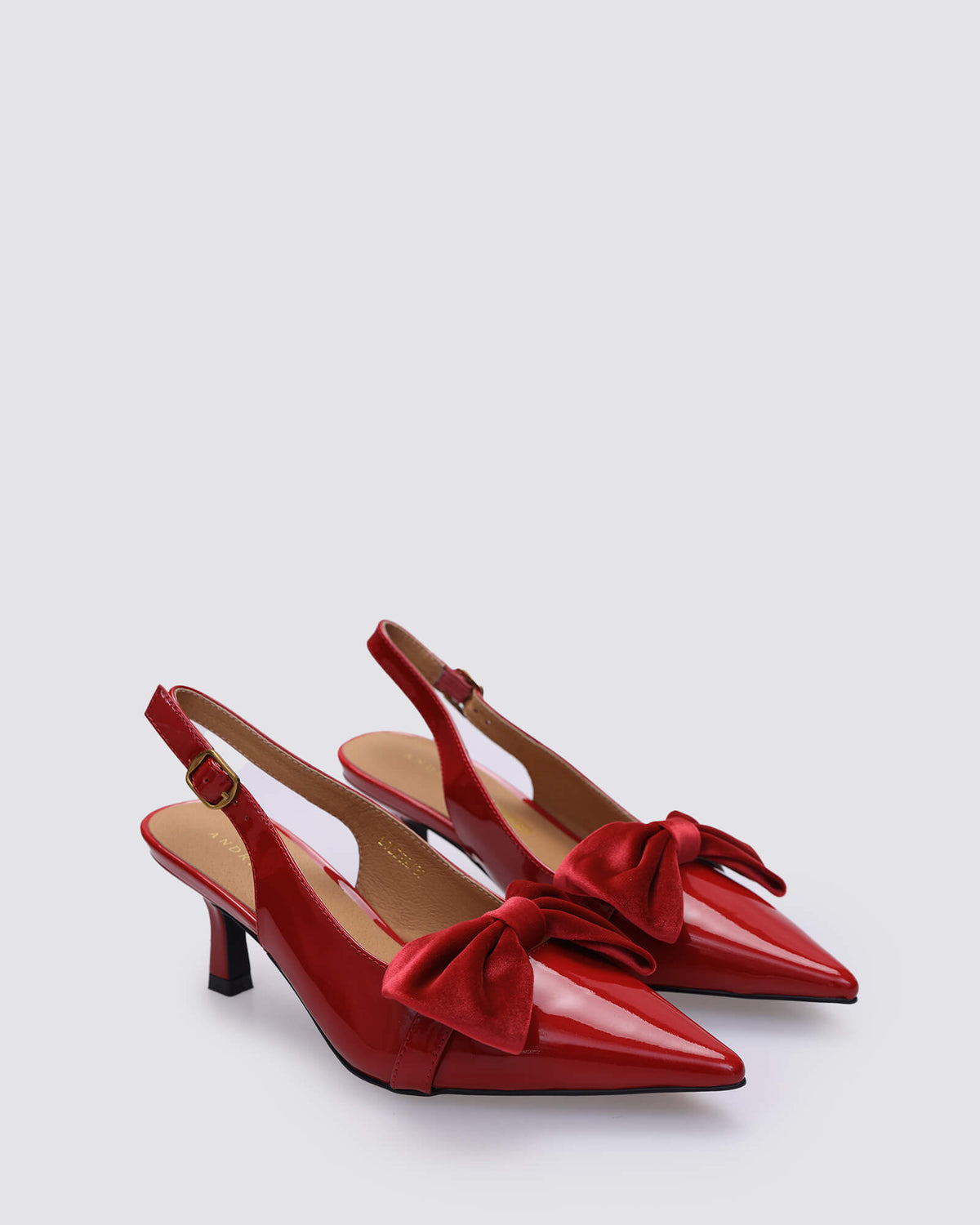 LOLITA SLINGBACK HEELS RED PATENT