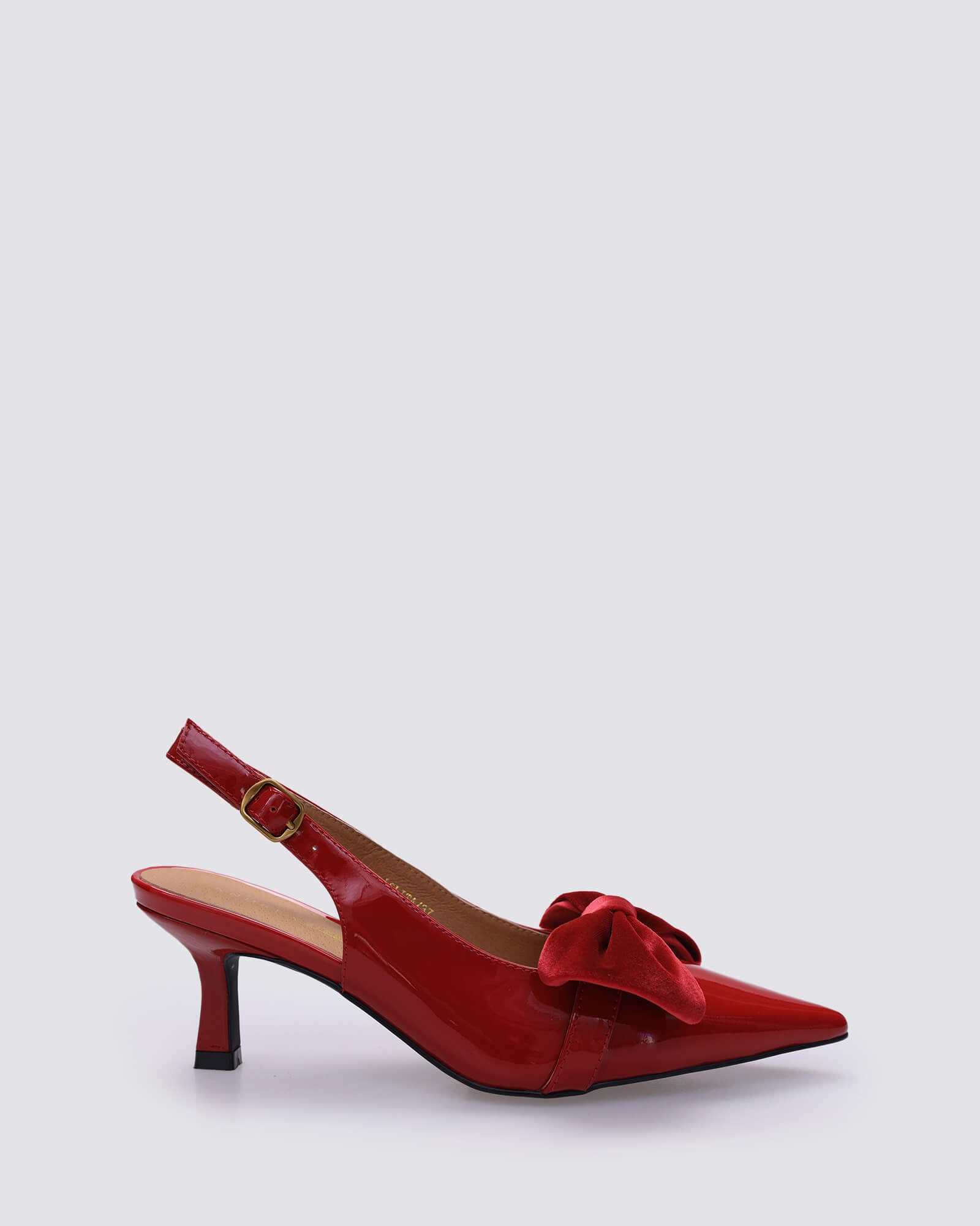 LOLITA SLINGBACK HEELS RED PATENT